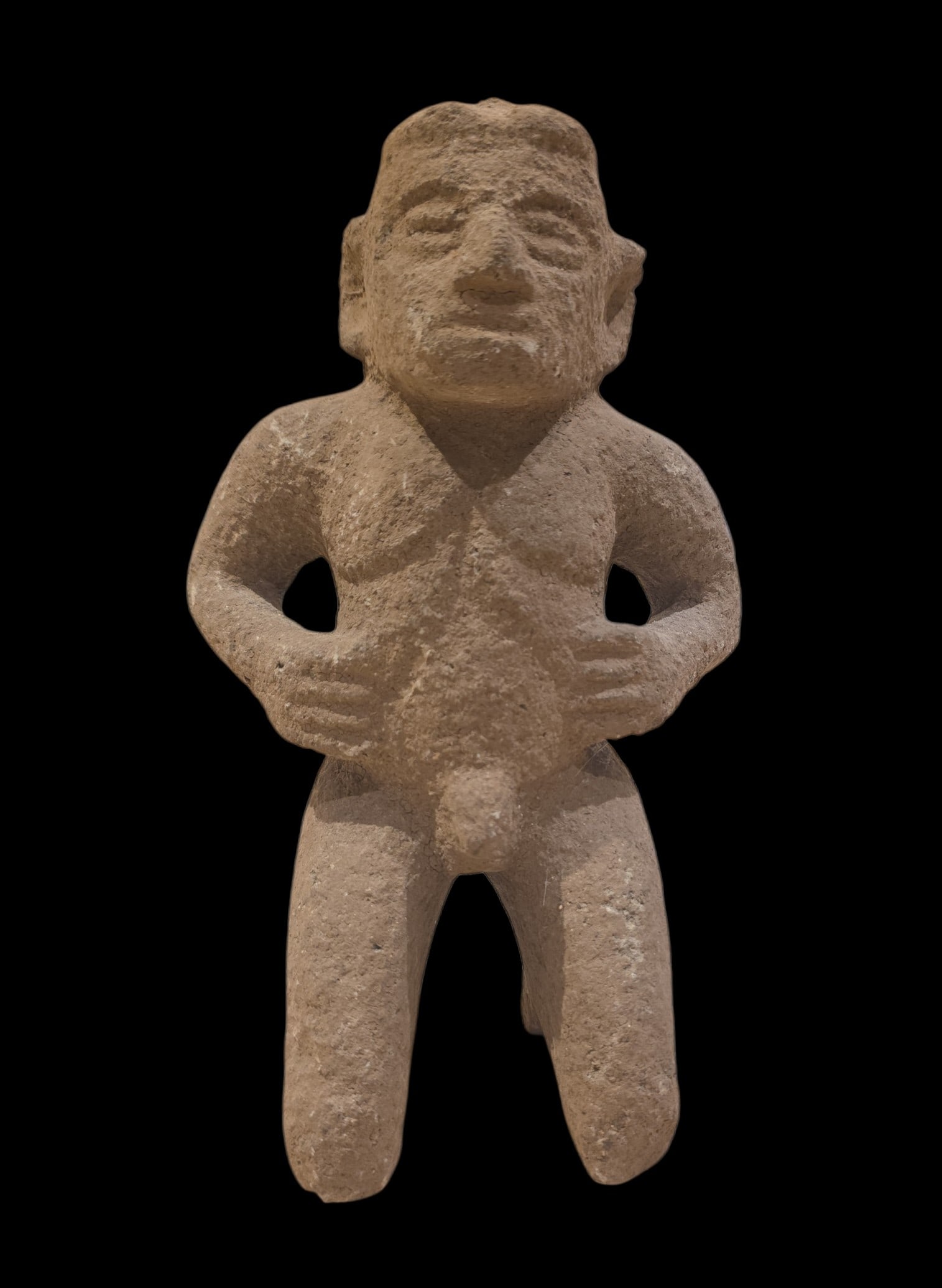 Pre Columbian Stone Standing Figure, Costa Rica (1 of 4)