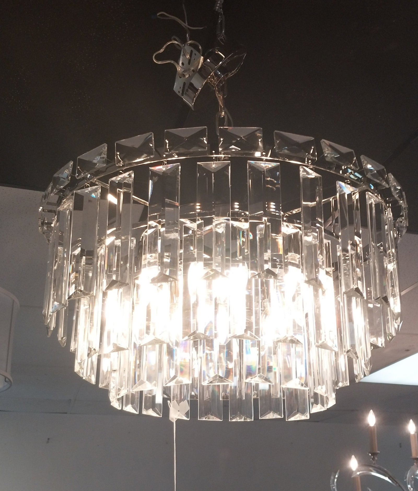 Modern 3-Tier Chandelier, approx 2ft: Modern 3-Tier Chandelier, approx 2ft