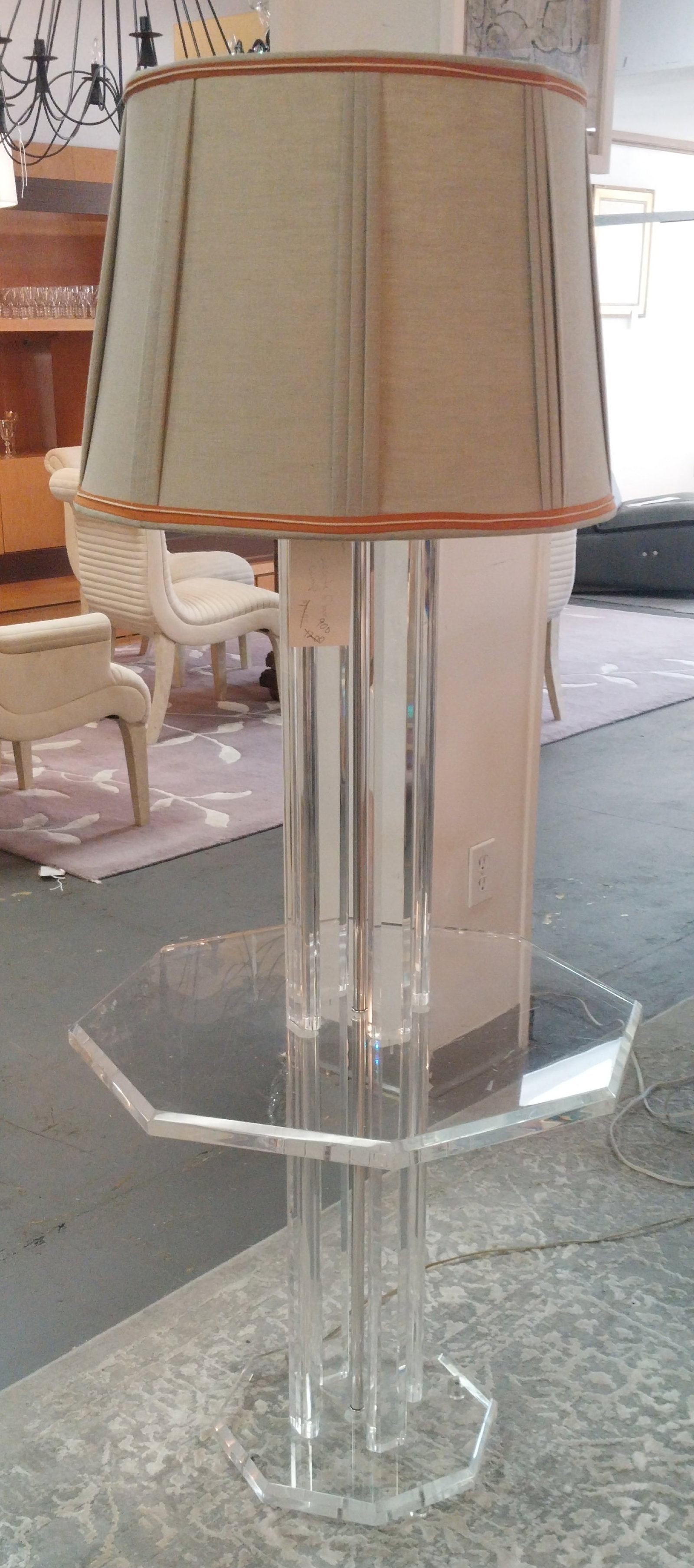 Lucite Floor Lamp, 59.5in (1 of 2)