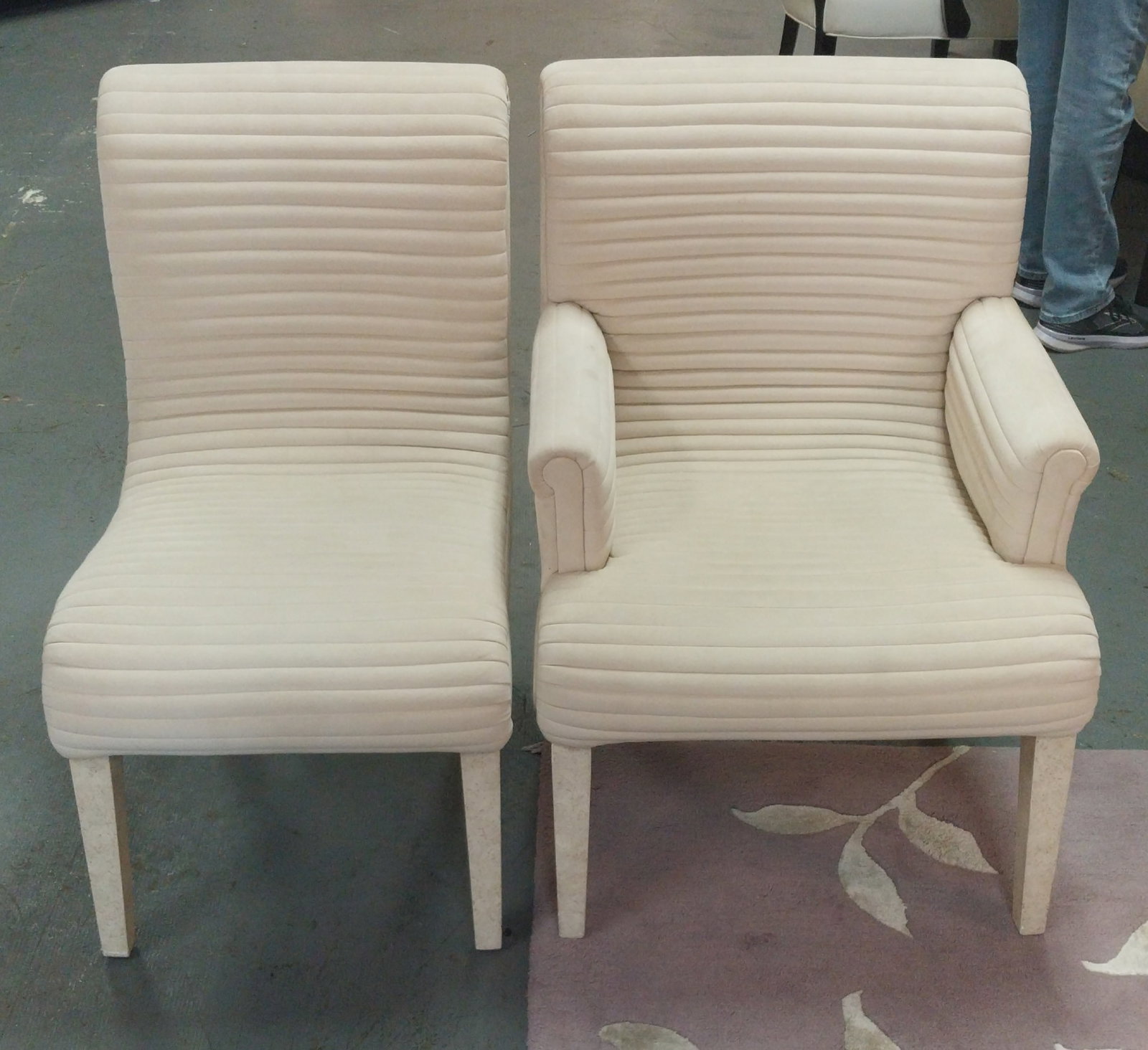 Preview Tufted Chairs, set of 6 incl two armchairs, white (1 of 2)
