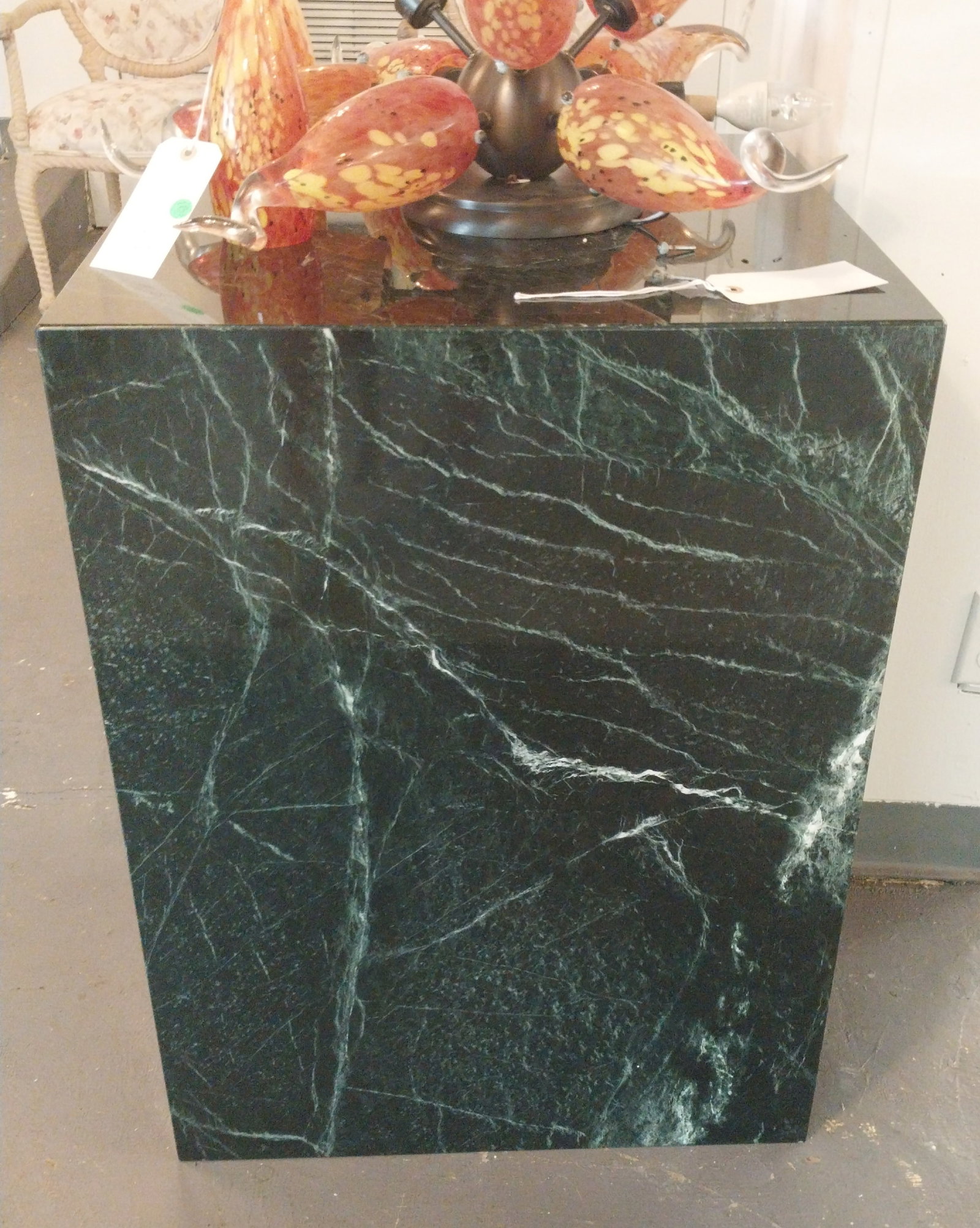 Marble-Style Pedestal, 32 x 24h (1 of 2)
