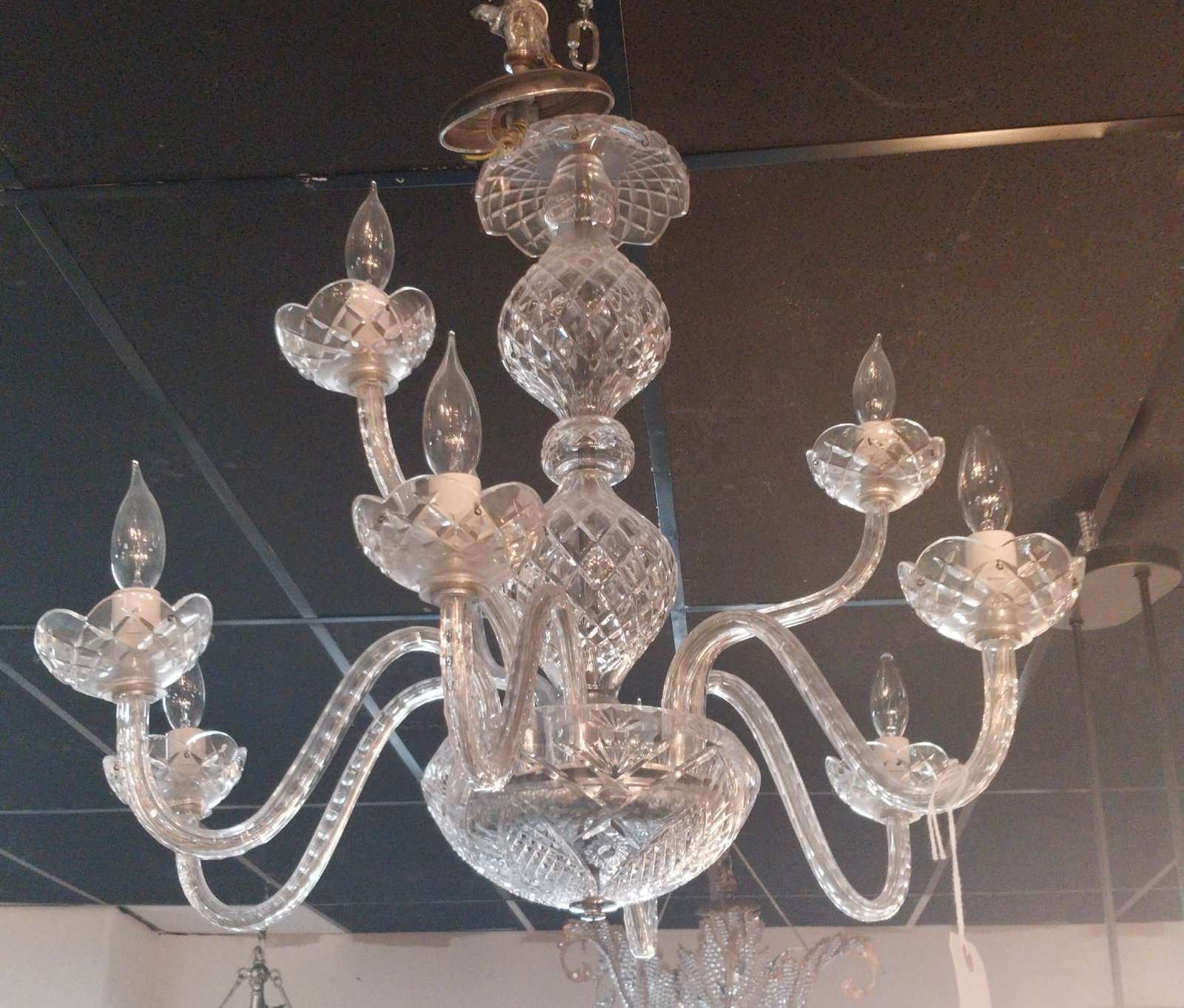 Waterford Crystal Chandelier, 30 x 30in (1 of 2)