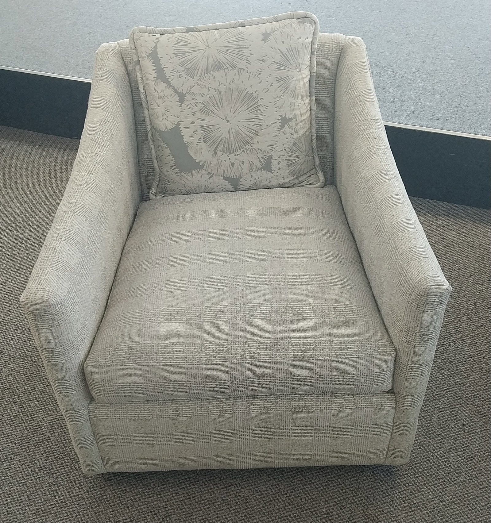 Arhaus Swivel Chair with pillow (1 of 3)