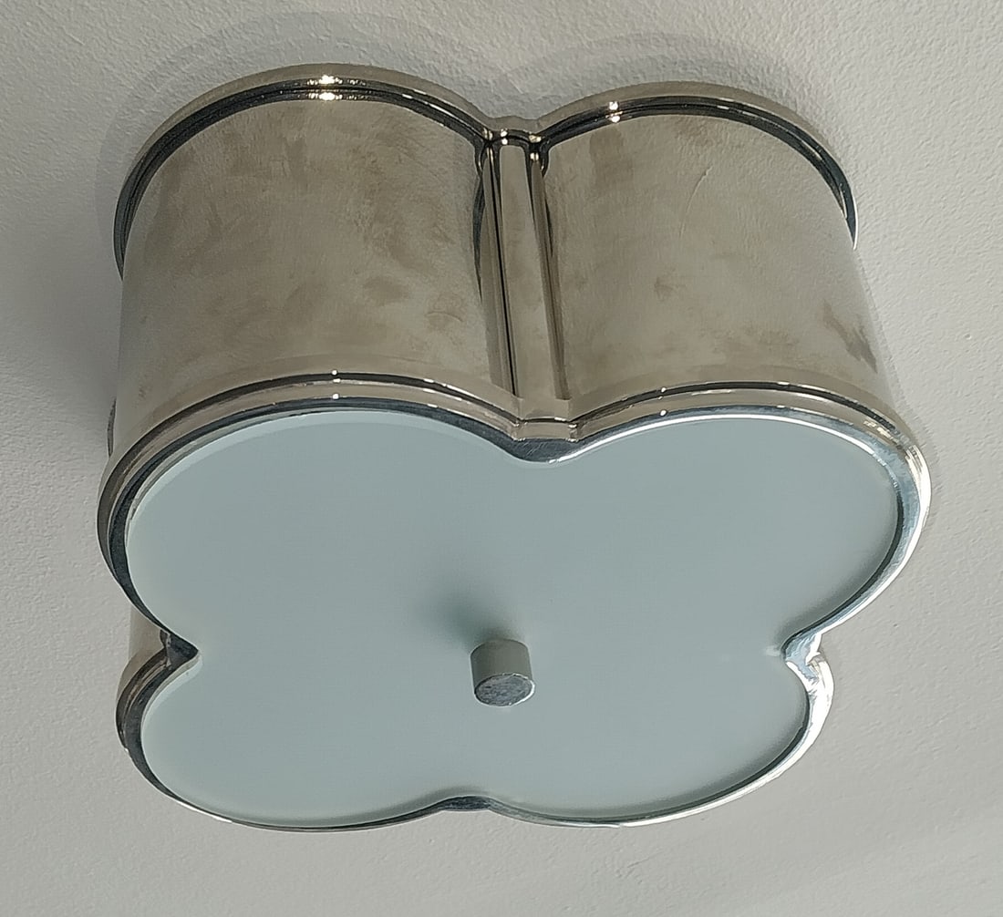 4 leaf clover style chrome pendant light (1 of 1)