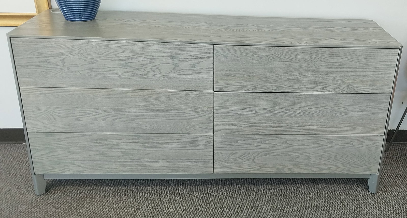 Designer 6-Drawer Dresser with push-open drawers, 69in (1 of 2)