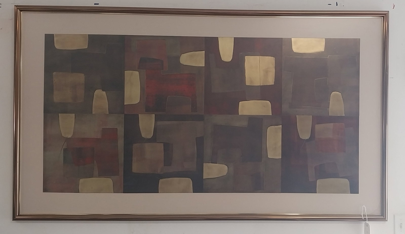 Abstract Framed Art, 74 X 43in (1 of 2)