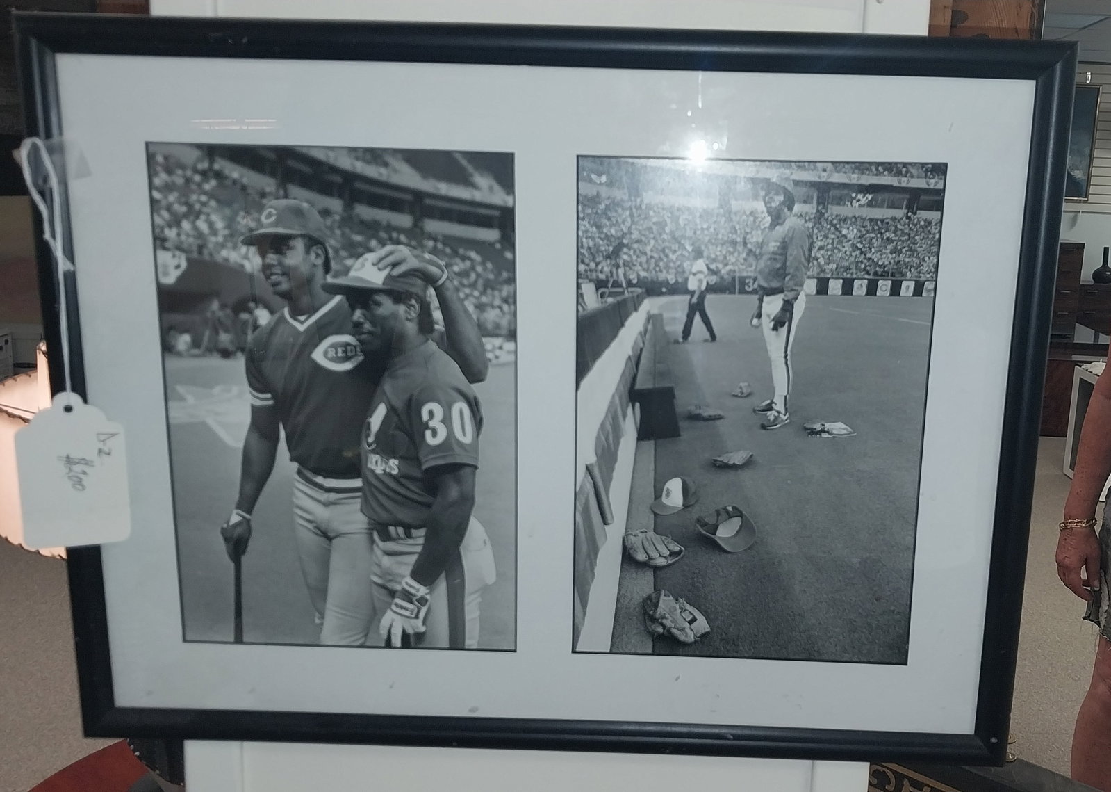Framed Photo of Dave Parker and Tim Raines, 13.5 x 18in (1 of 1)
