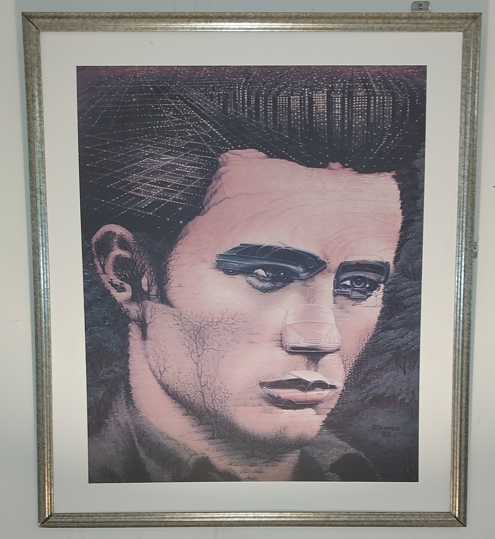 Stylized James Dean Print, 27 x 24in (1 of 3)
