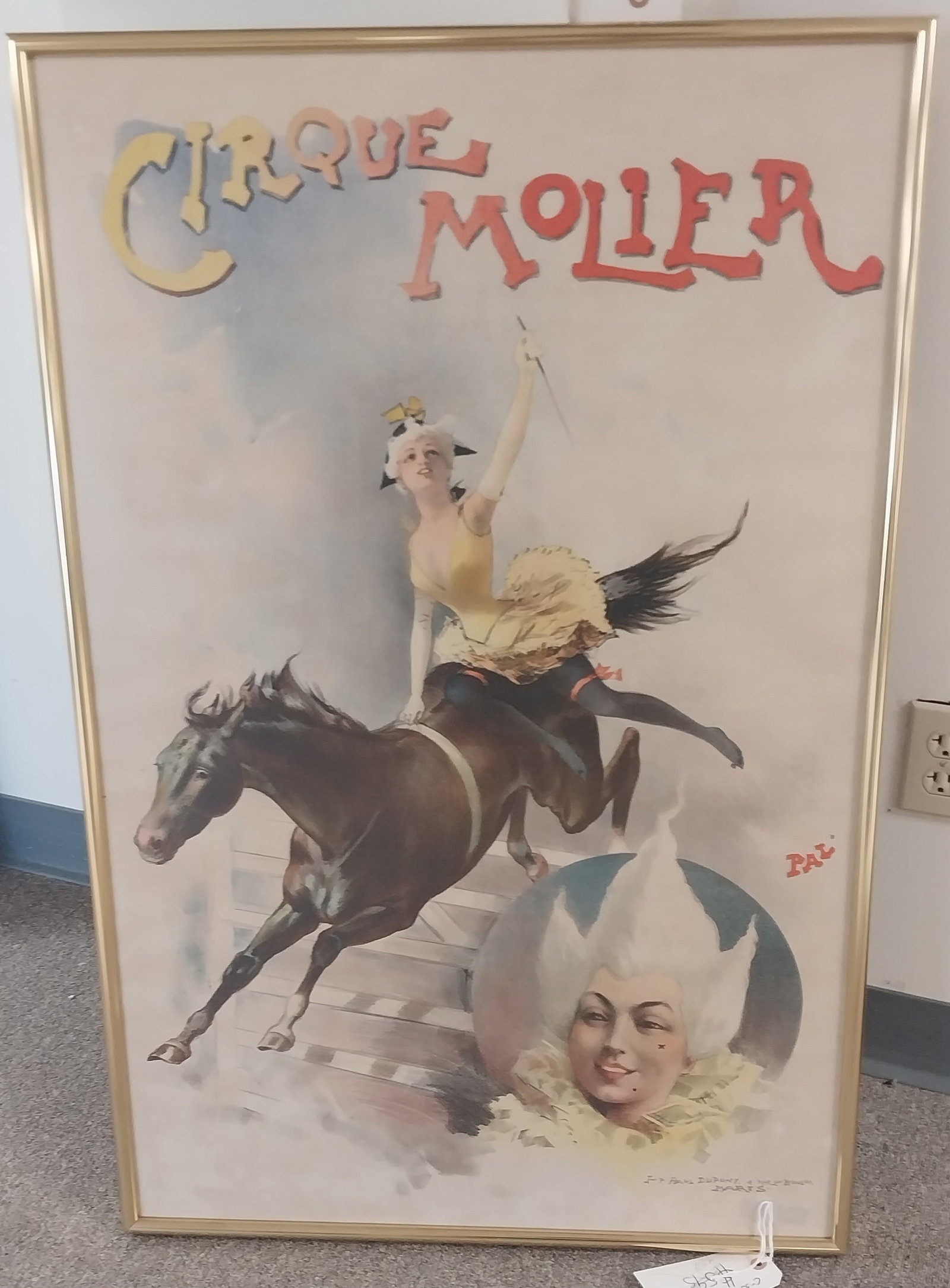 Cirque Molier, Vintage Style Poster, 39 x 26 in (1 of 1)