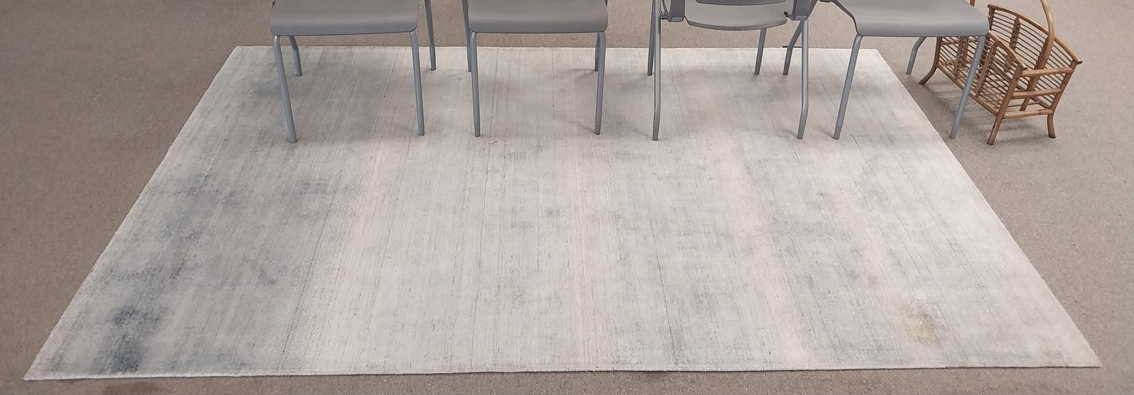 Blue, Gray and White Area Rug, Wool by Barclay Butera, 6 x 9 ft (1 of 2)