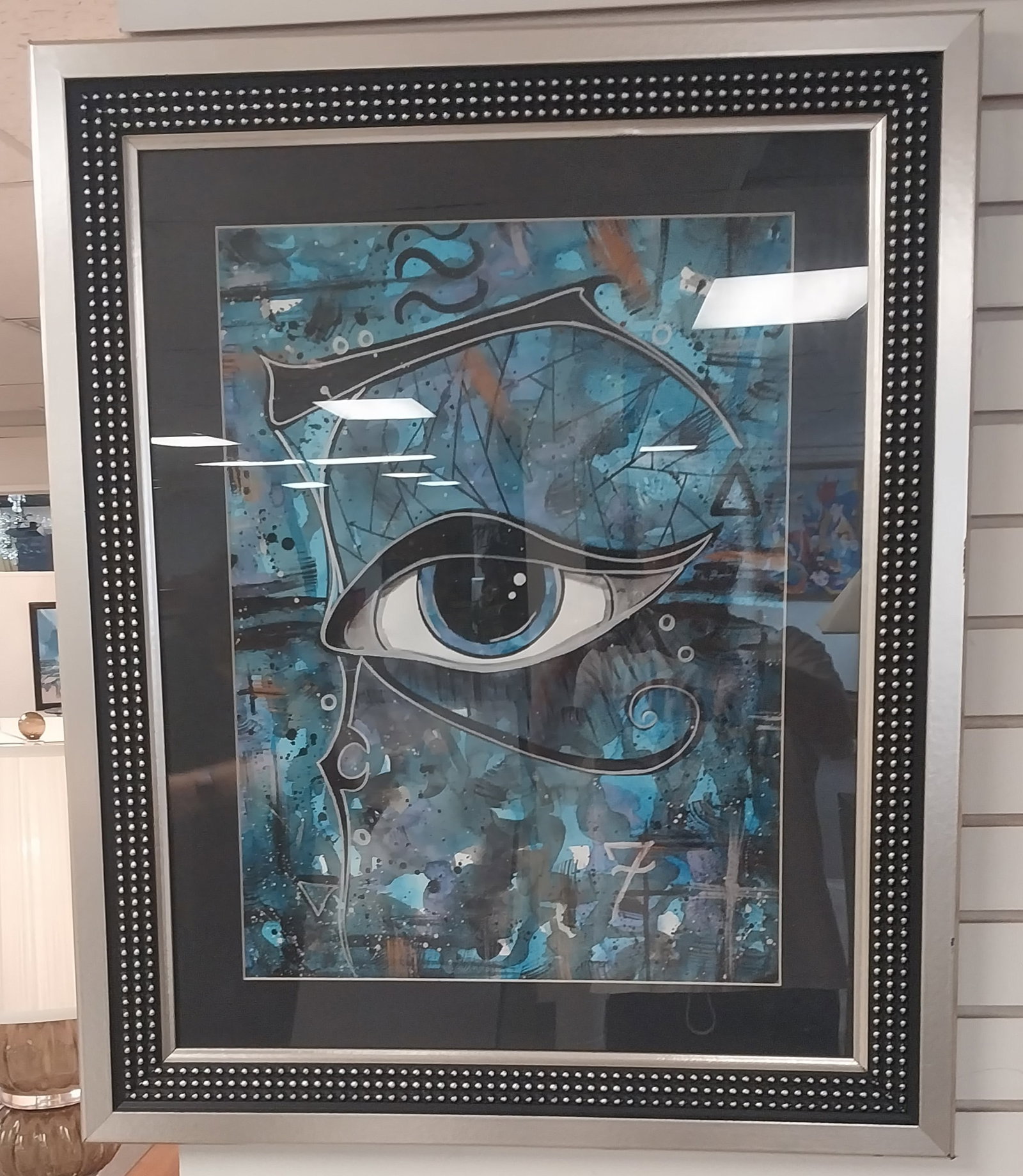 Framed Abstract Art, 33.5 x 22.5 in (1 of 2)
