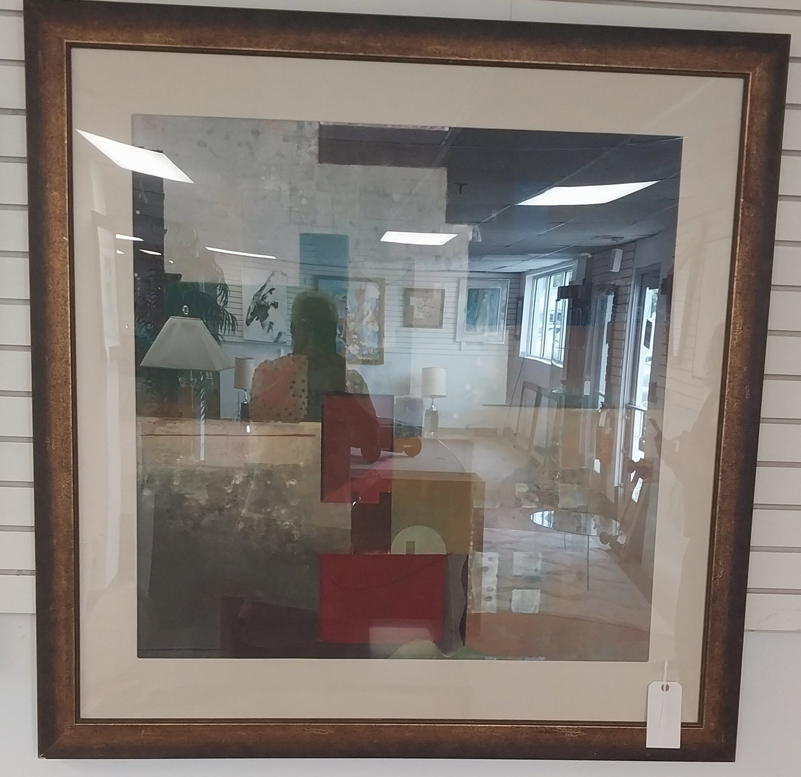 Framed Abstract Art, 49.5 x 49 (1 of 2)