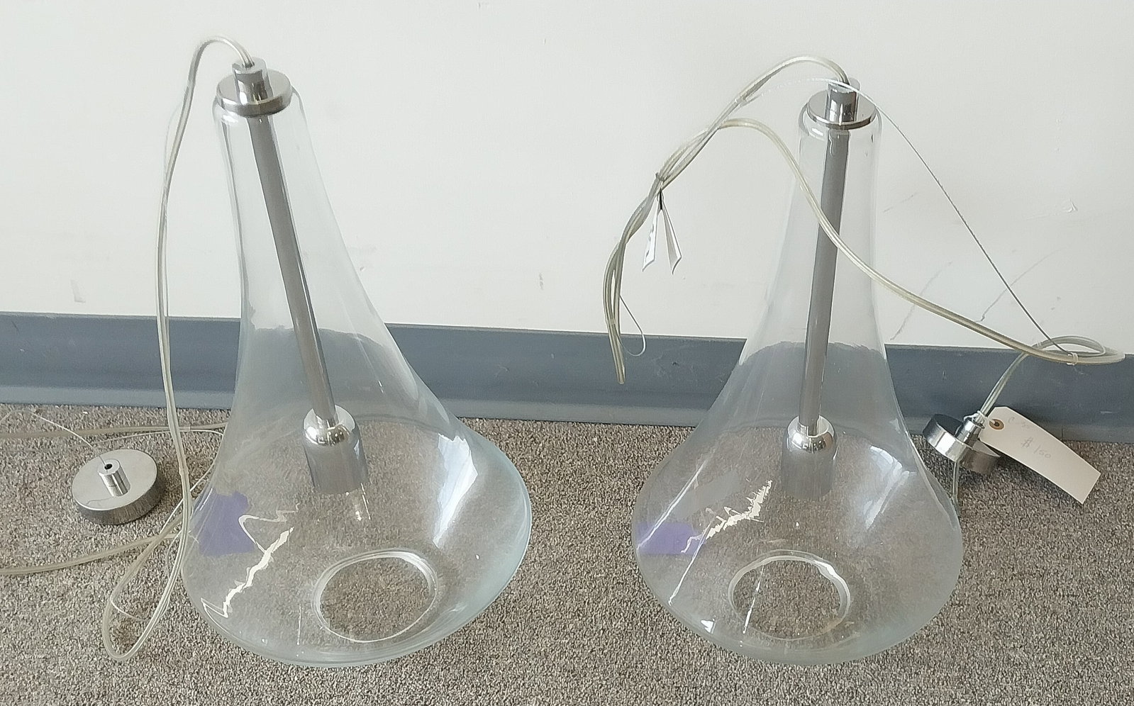 Glass Pendant Lights by Sia, 20 x 12 In (1 of 3)