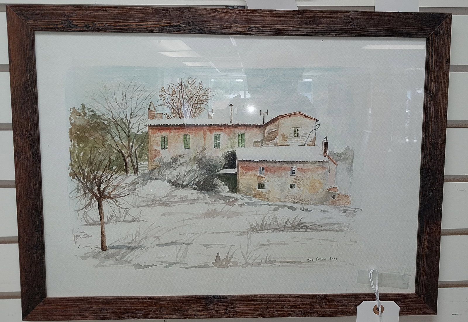 Framed Art by Rosi Belli, Pencil Signed, 16 x 22 In (1 of 2)