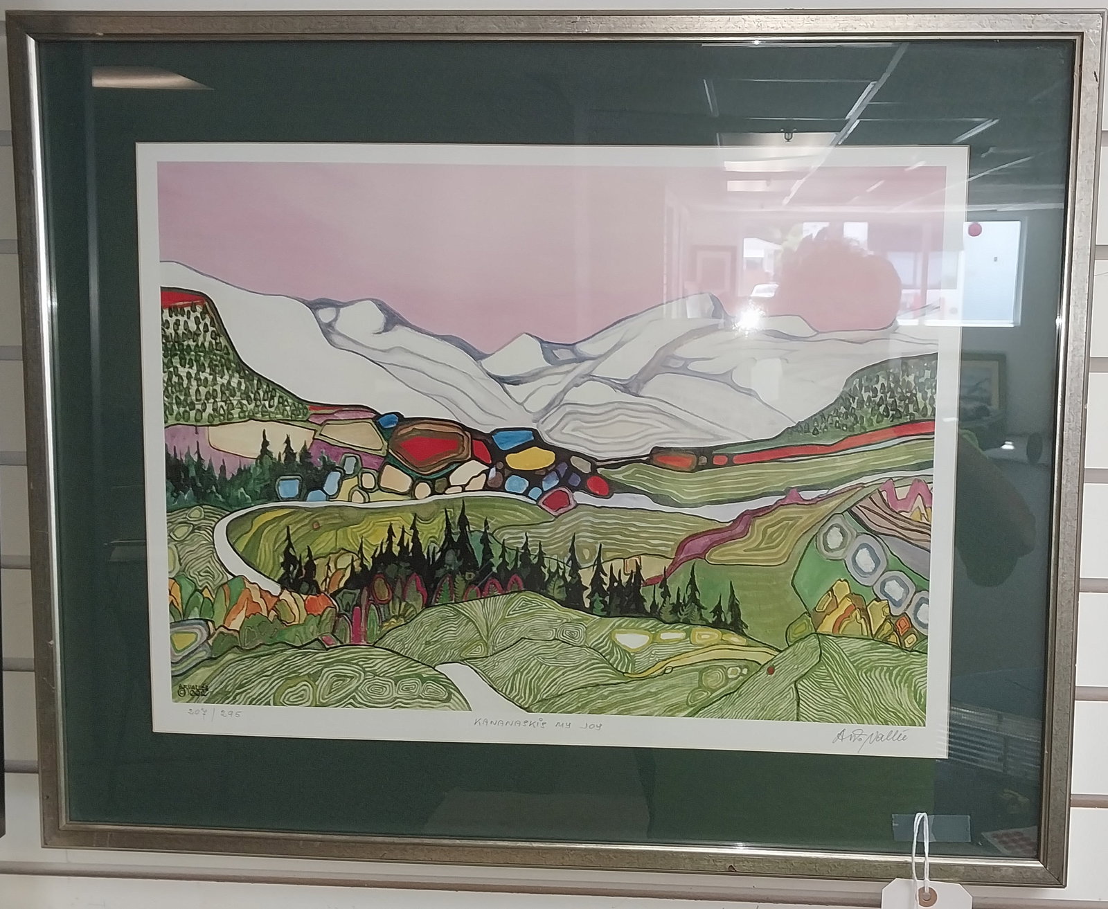 Framed Lithograph by Armand Valle, Kananaskis My Joy, No. 207/295, 23 x 28.5 In (1 of 3)