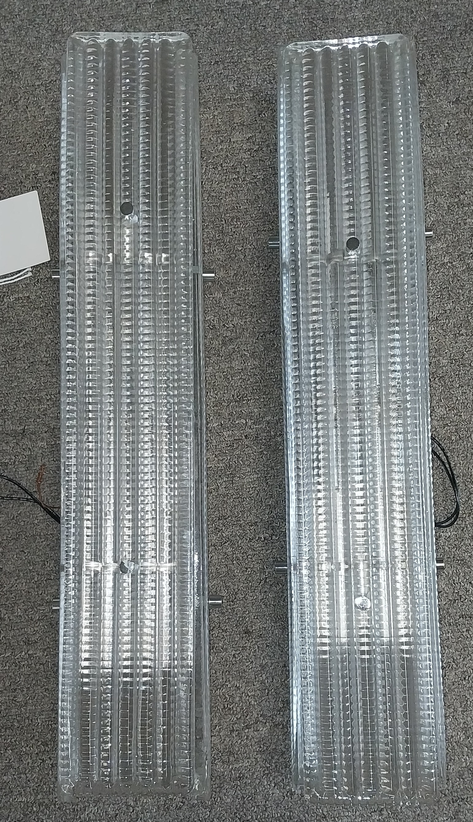 Ultra-Modern Designer Glass Sconces, 4 x 21 In (1 of 1)