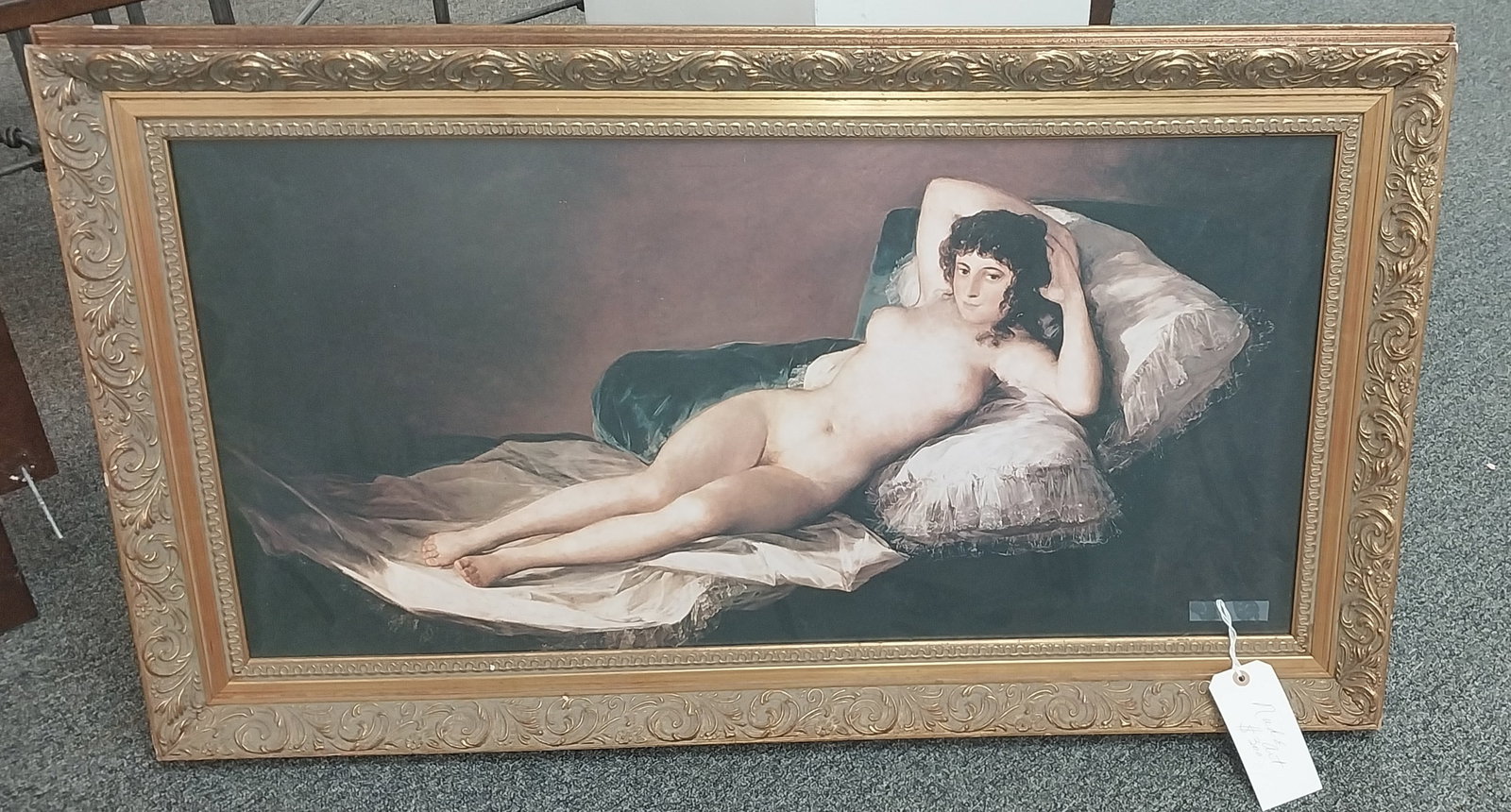 Nude Lady Print by Francisco Gora, 24 x 42 In. (1 of 2)