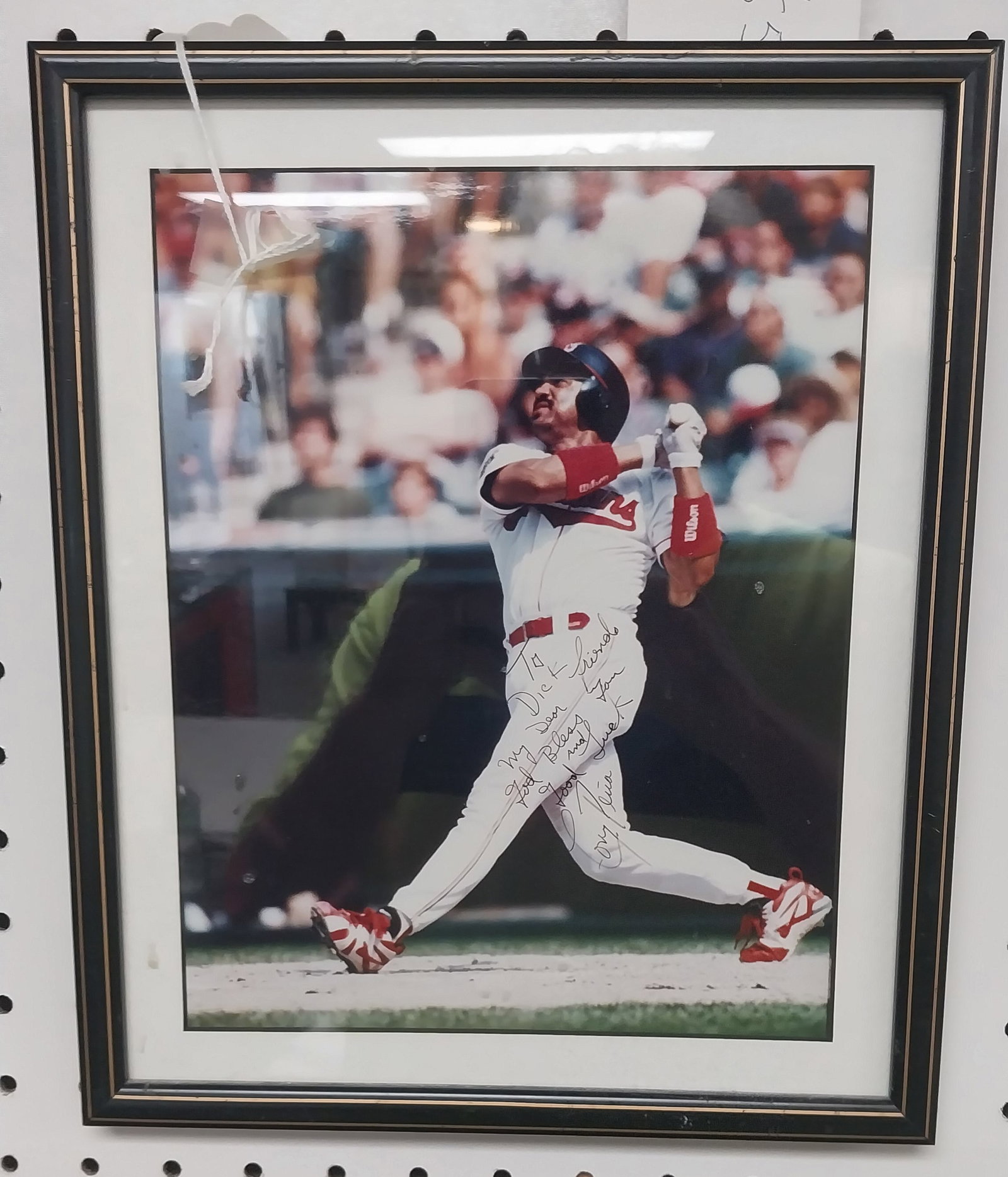 Tony Pena, MLB Superstar, Signed Photo, 12 x 10 In.: Tony Pena, MLB Superstar, Signed Photo, 12 x 10 In.