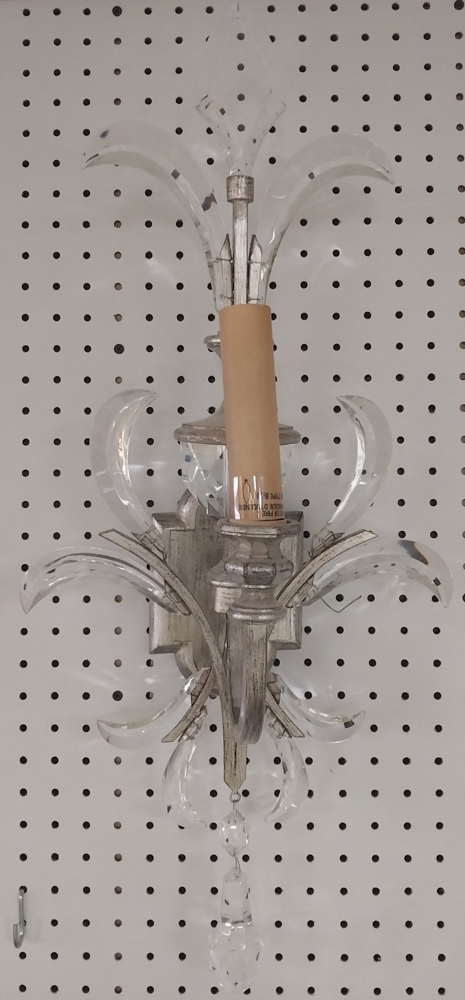 Fine Arts Crystal Sconce, 27 In. High (1 of 1)