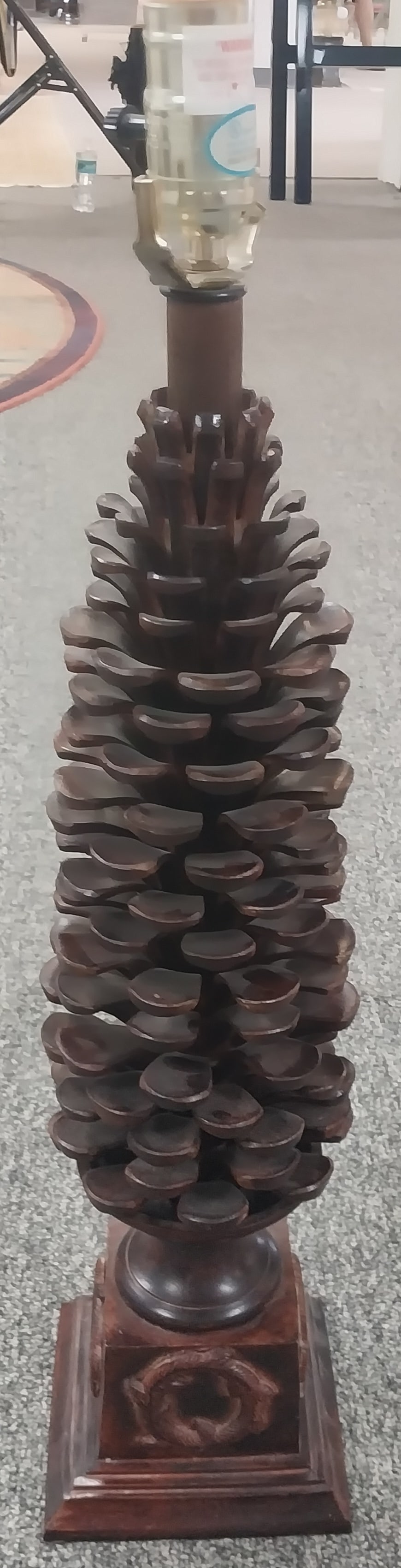 Metal Sculpted Pinecone Table Lamp (1 of 2)