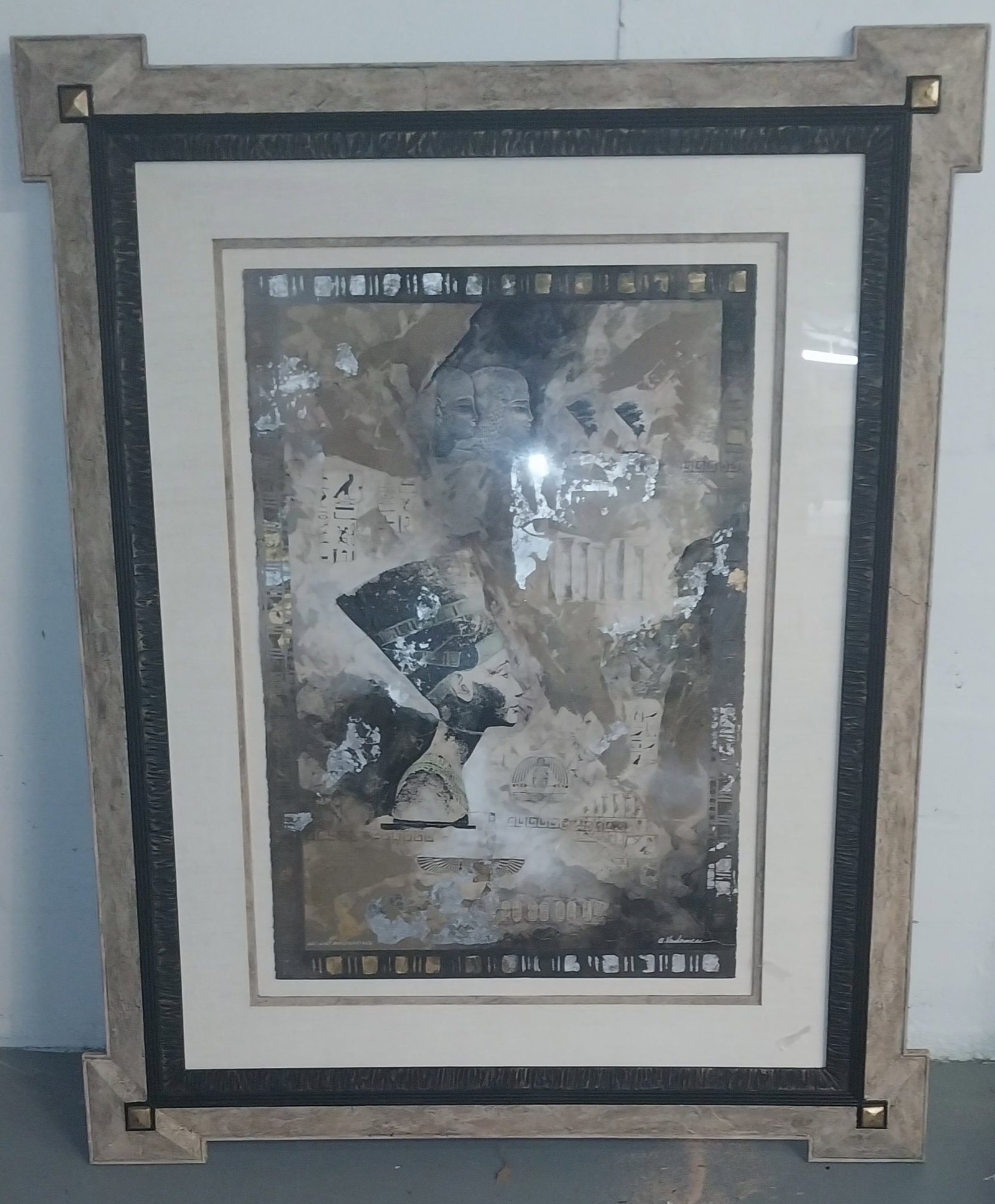 Mixed Media Art, "Ancient Empire" by Amy Vandermeer, 70 x 56in (1 of 4)