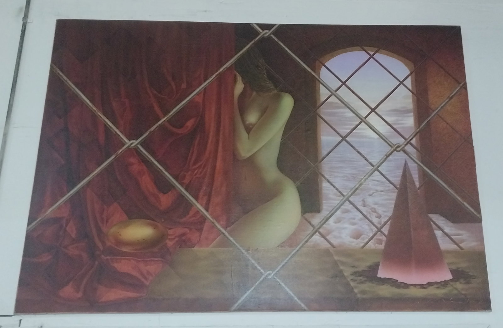 Nude Lady Signed Artwork, 78in wide (1 of 2)