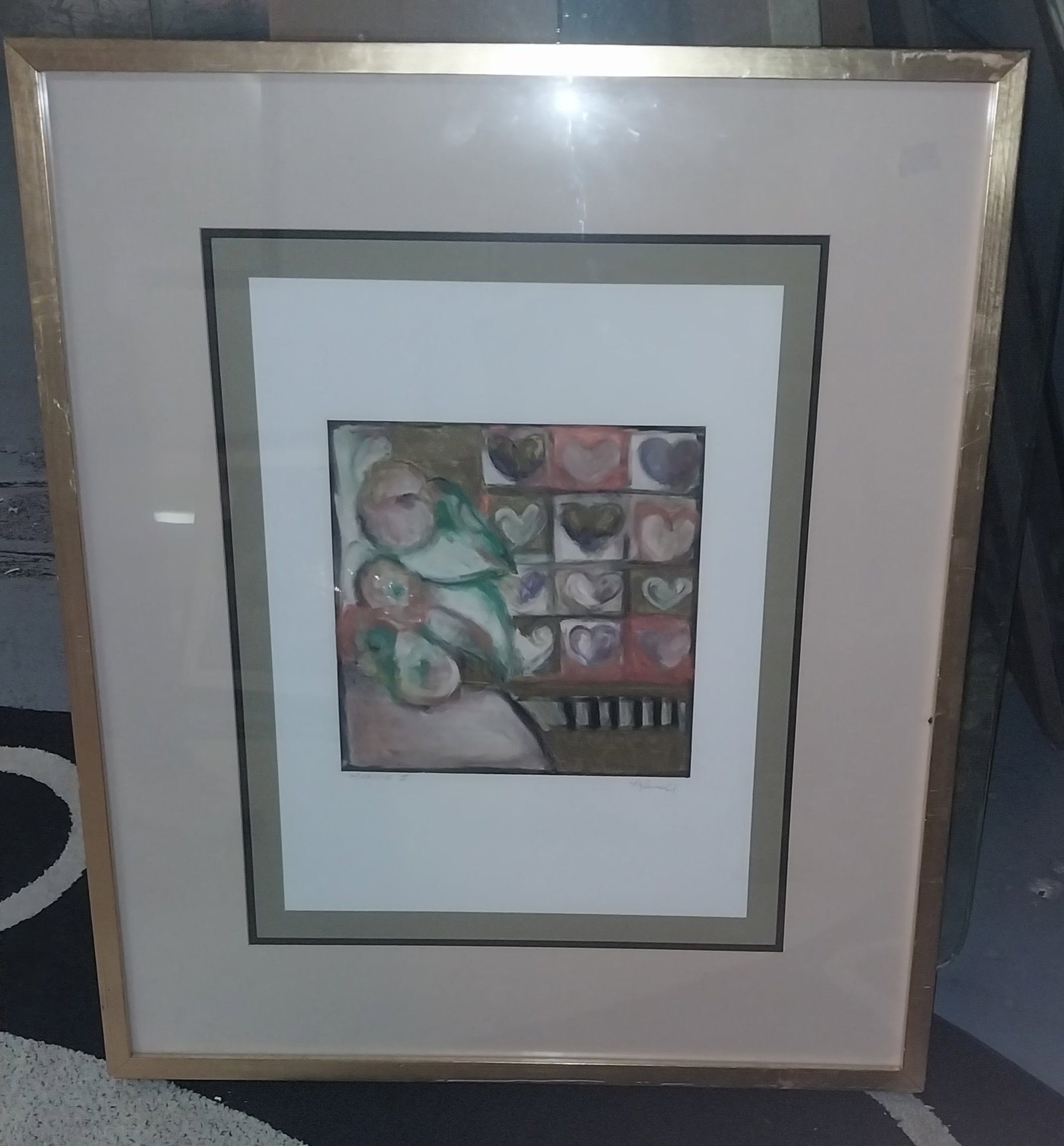 Abstract Art, Pencil Signed, 32 x 27in (1 of 3)