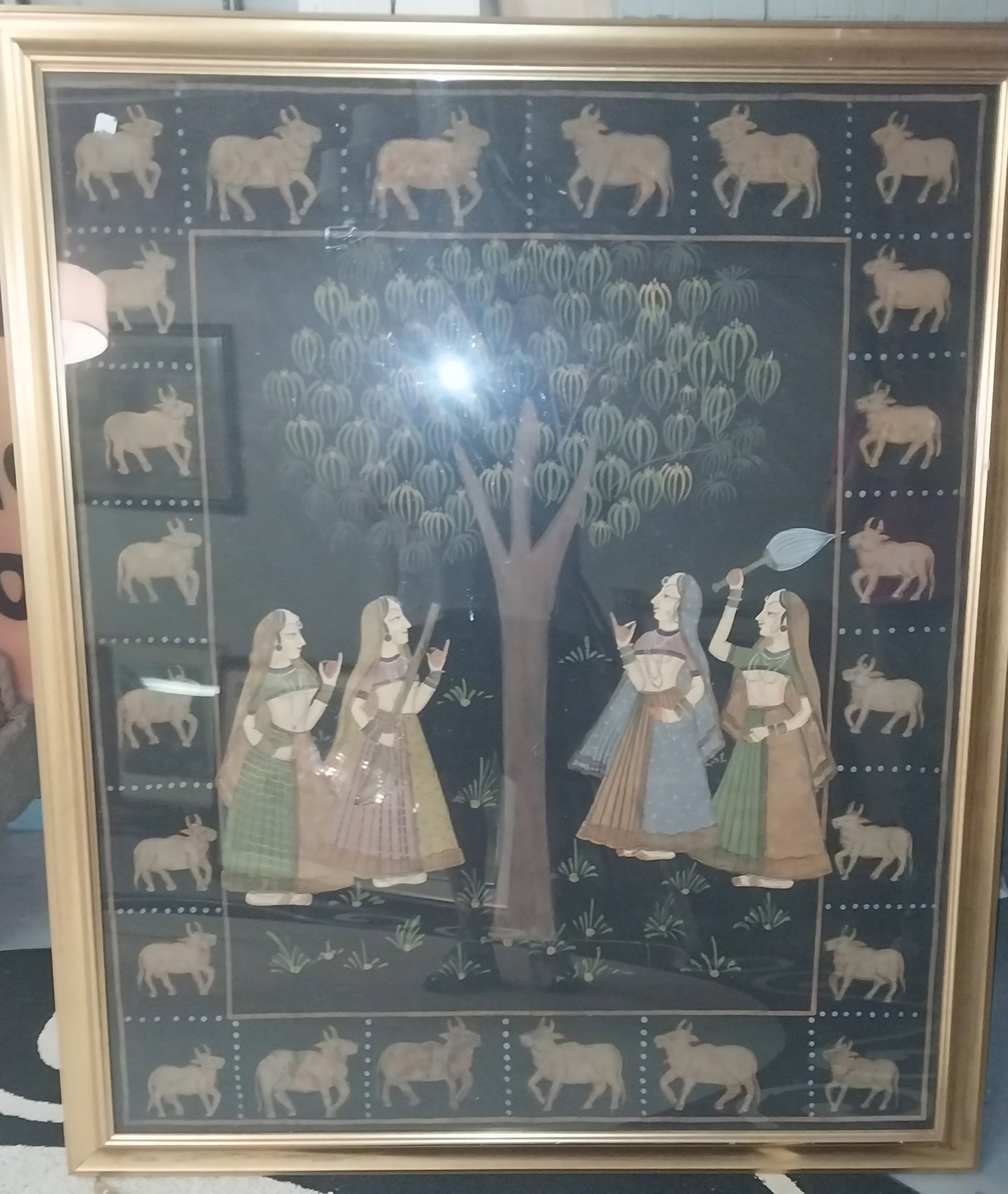 Indian Artwork, 57 x 48 in: Indian Artwork, 57 x 48 in