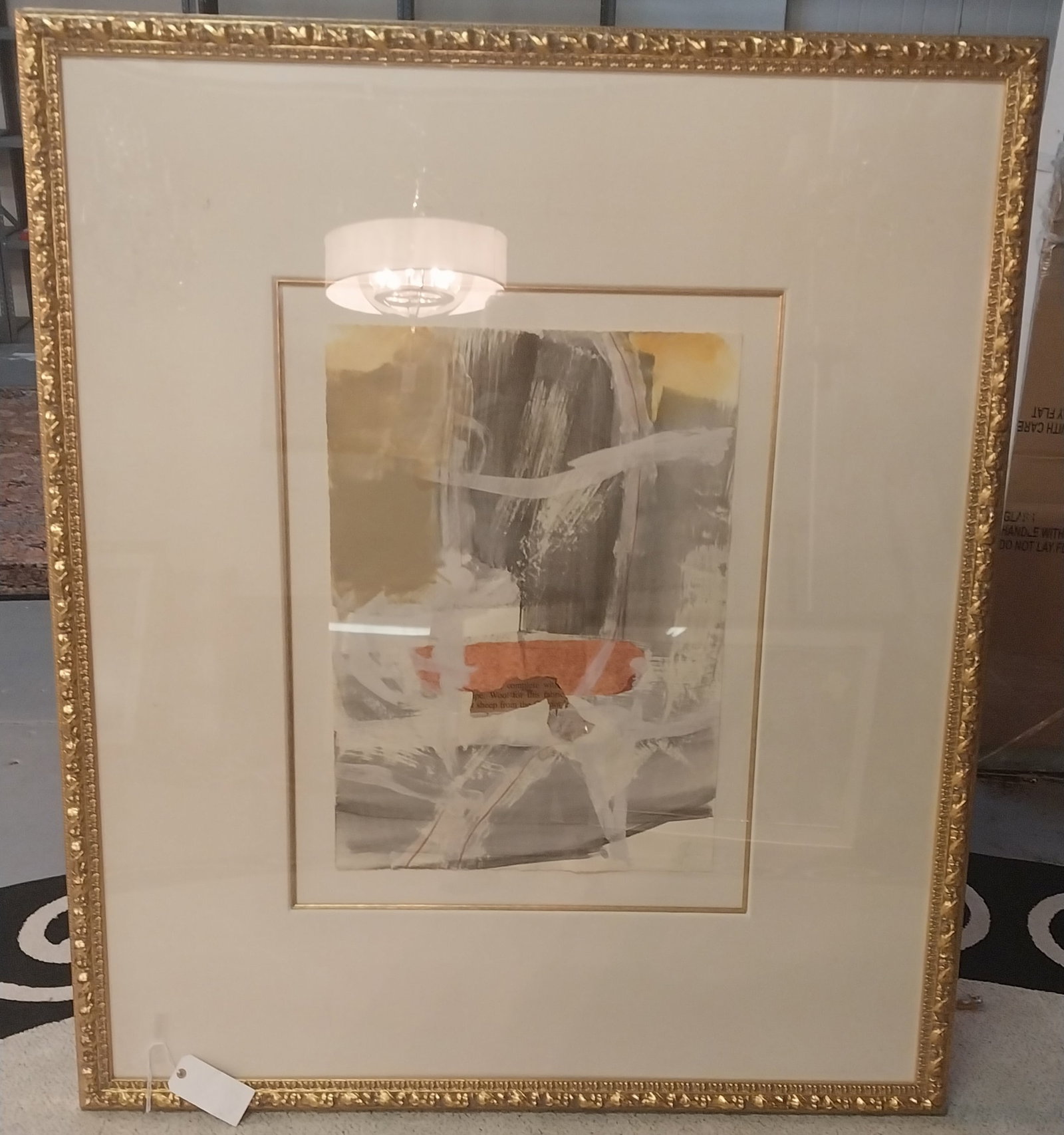Mixed Medium Abstract Art, Framed, 60 x 51.5 in: Mixed Medium Abstract Art, Framed, 60 x 51.5 in