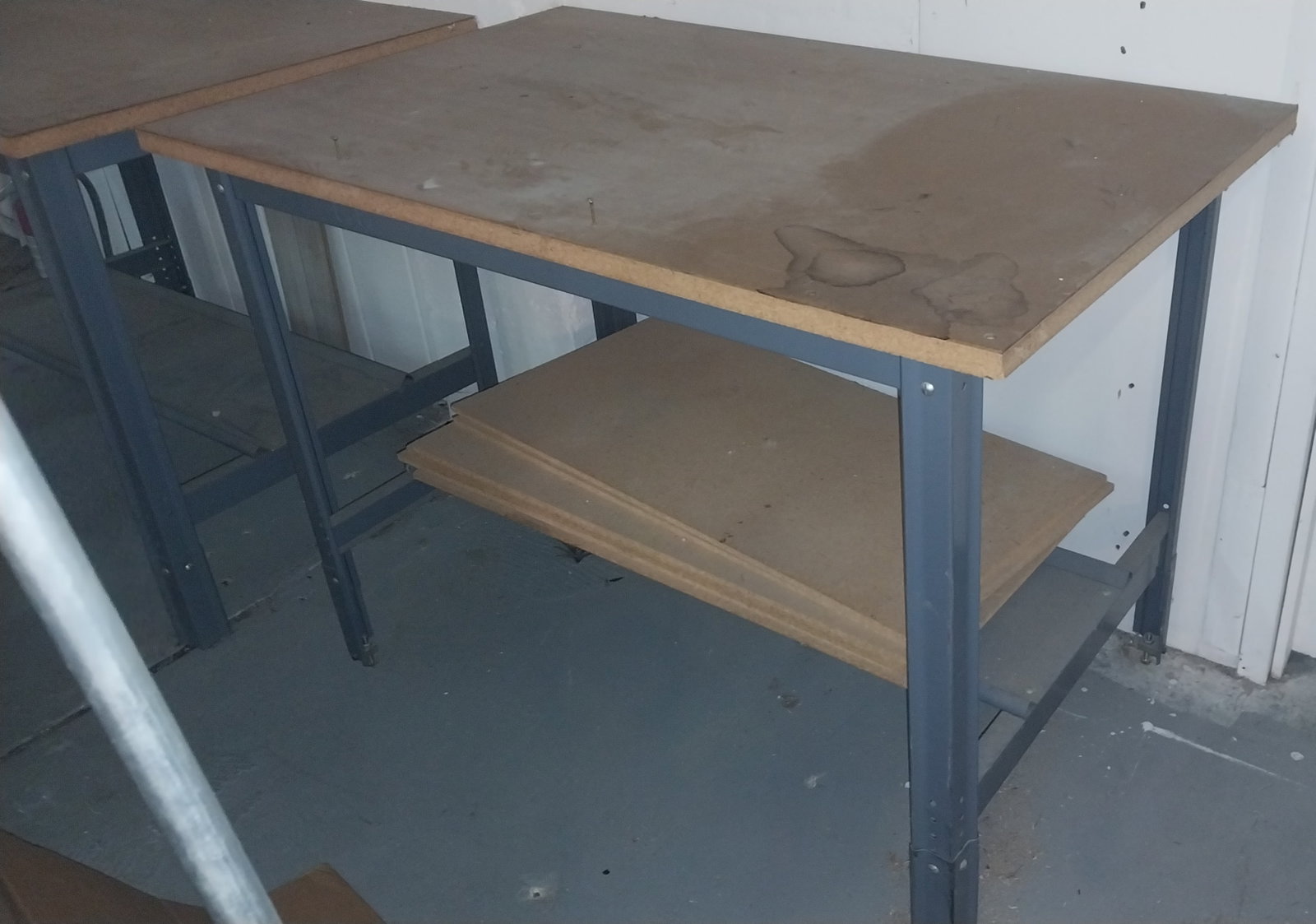Work Table, Wood Top with Metal Base, 48 W x 30 depth x 33in H (1 of 1)