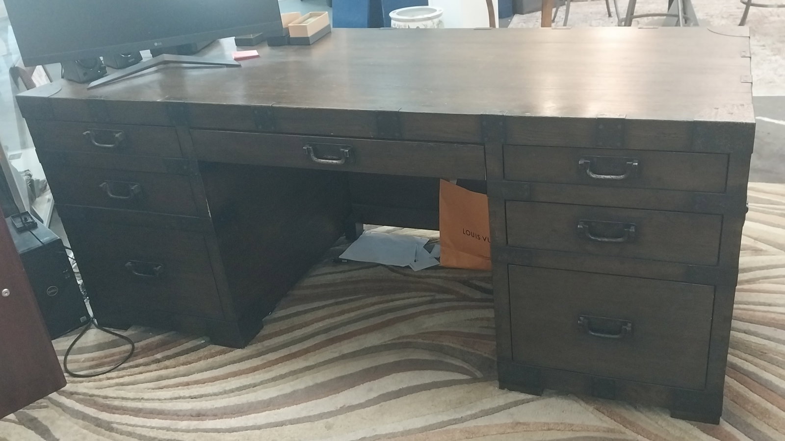 Restoration Hardware Office Desk, 75.5 x 32 in (1 of 4)