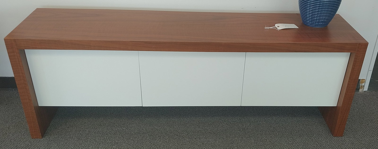 Wood TV Console, 70 x 17 in x 27 H, small issues: Wood TV Console, 70 x 17 in x 27 H, small issues