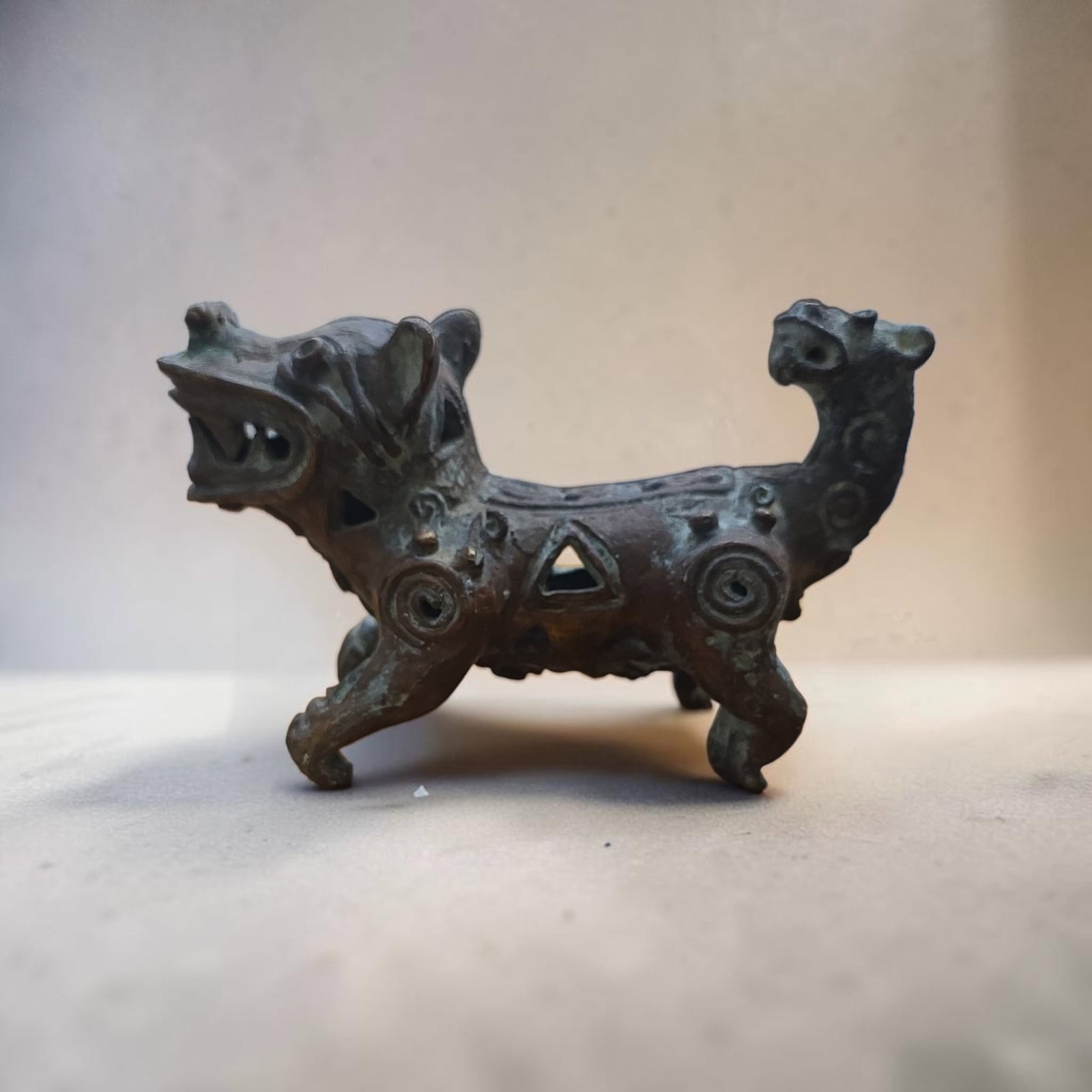 Pre-Columbian Style Copper Jaguar, Columbia (1 of 6)