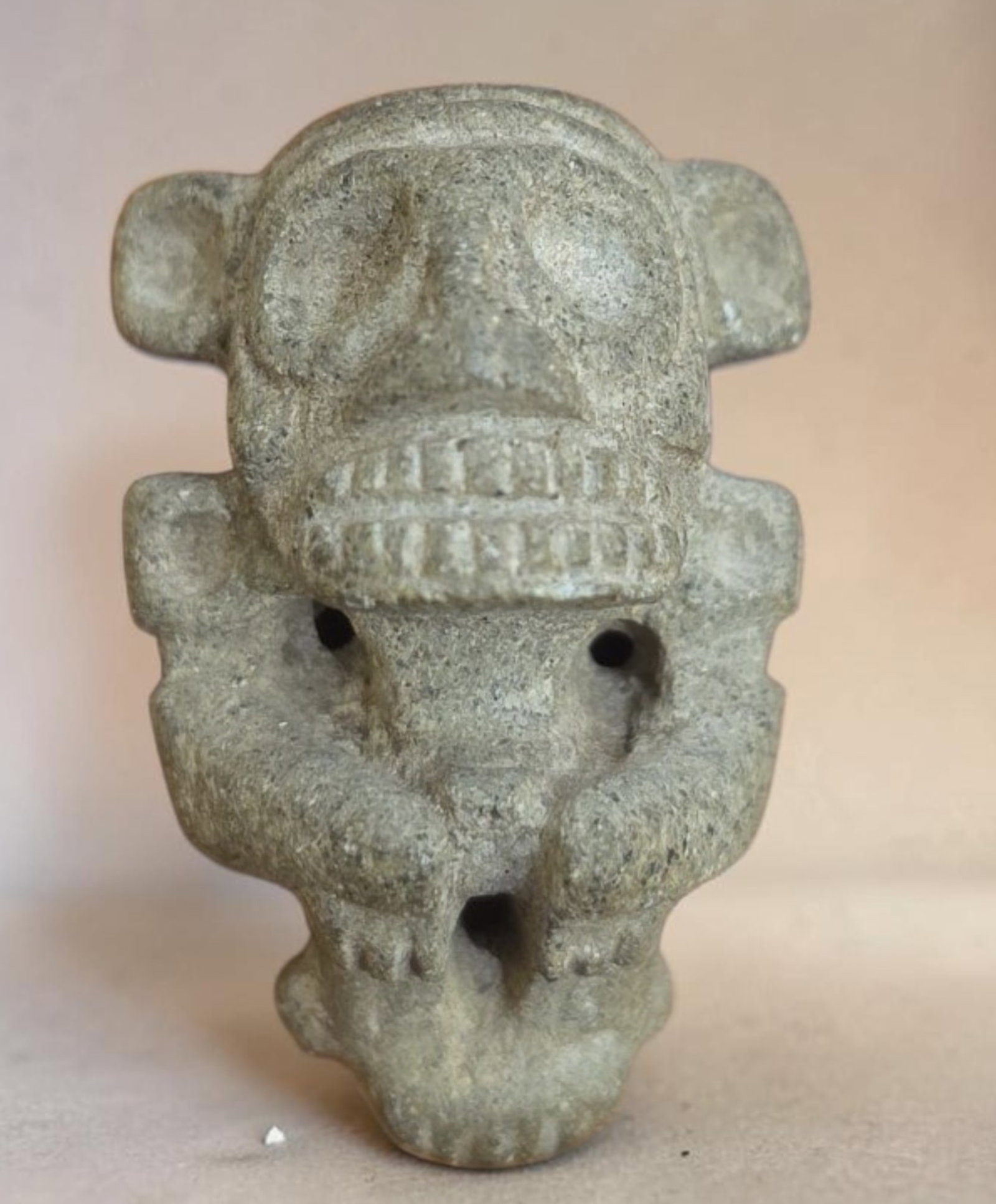 Pre-Columbian Taino miniature carving: 1.5" Pre-Columbian miniature carving, Taino Culture, 800-1200 C.E.