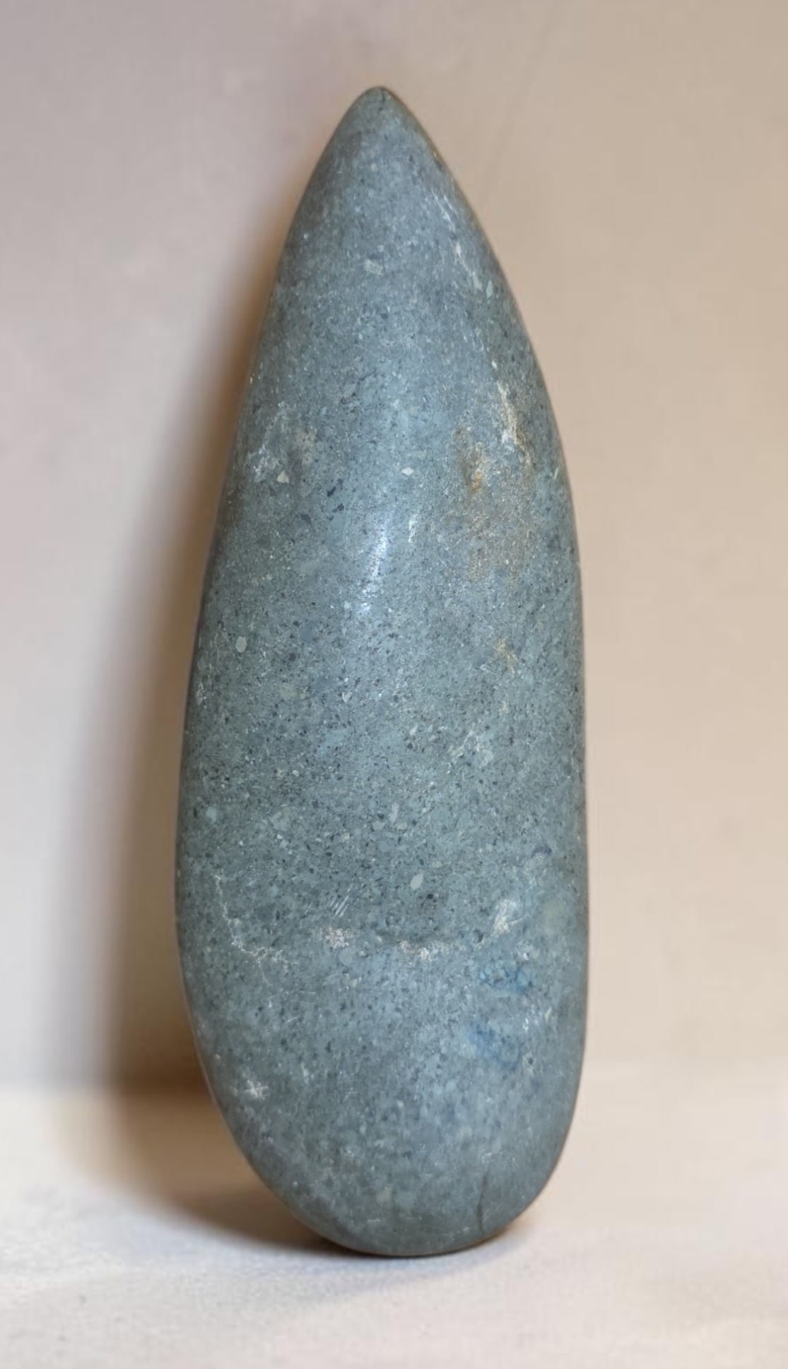 Pre-Columbian Taino Axe: 9" Pre-Columbian Taino Axe, Blue Hue, Taino Culture 800-1200 C.E.