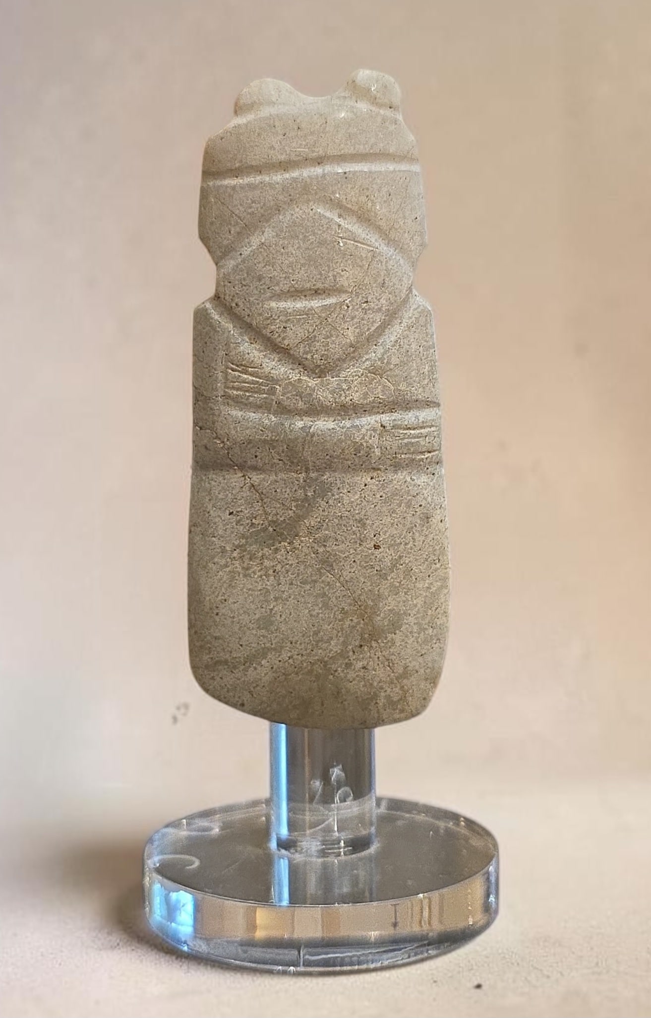 Pre-Columbian avian jade ceremonial celt (1 of 5)