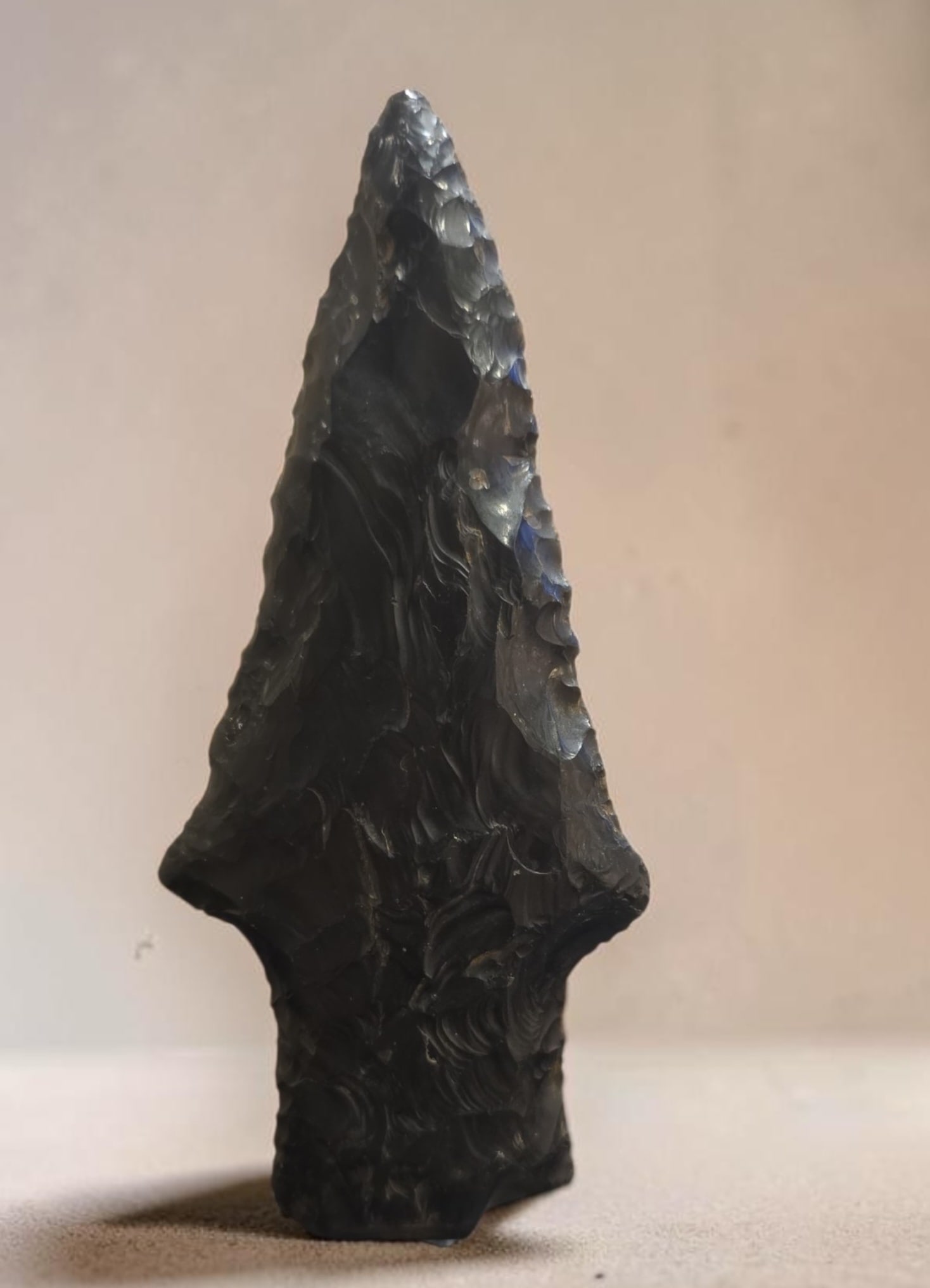 Pre-Columbian Knapped obsidian Point, Spear, Dagger (1 of 5)