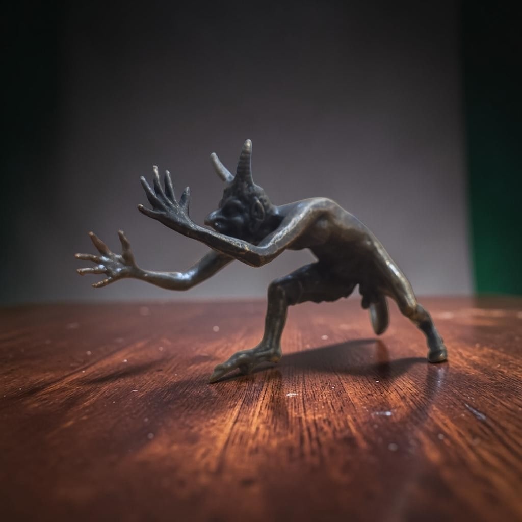 20th Century Bronze Satyr Figure: 5.25" 20th Century Bronze Satyr Figure, Vienna Bronze