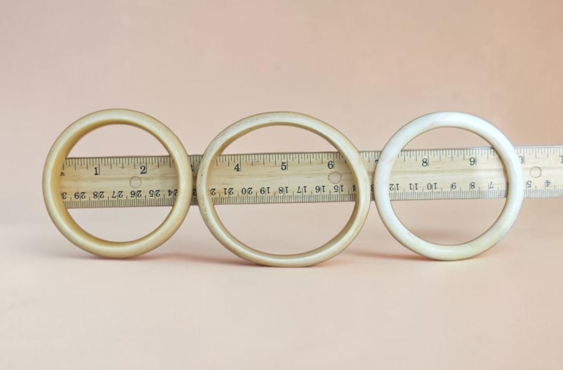 Antique Hand Carved Bangle Bracelets - 2