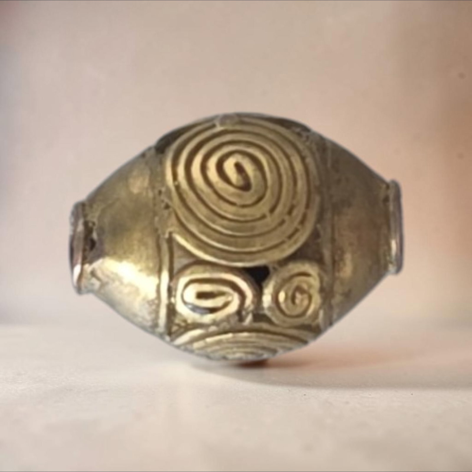 Pre-Columbian Gold Tairona Spacer Bead (1 of 3)