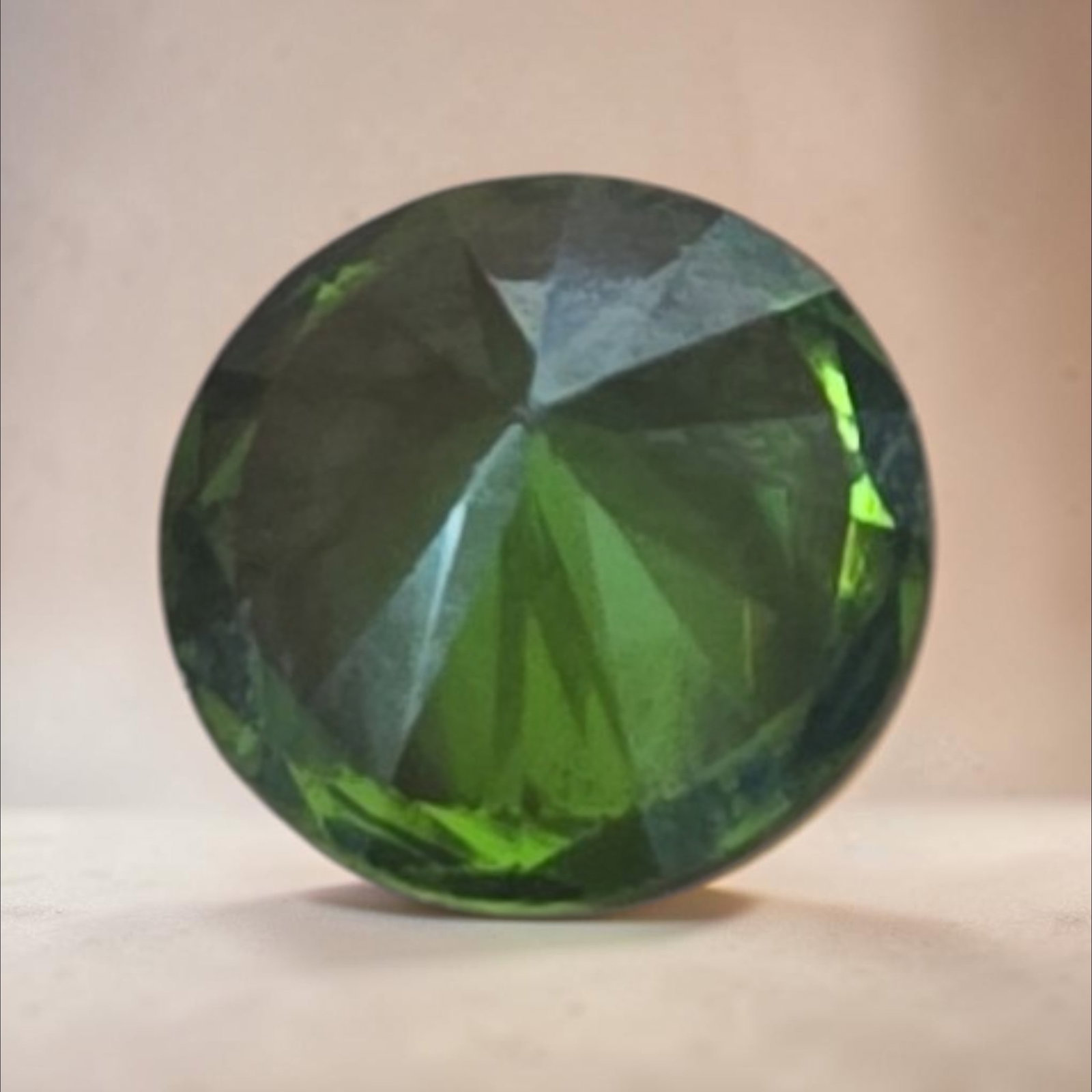 Green Faceted Gemstone - 2