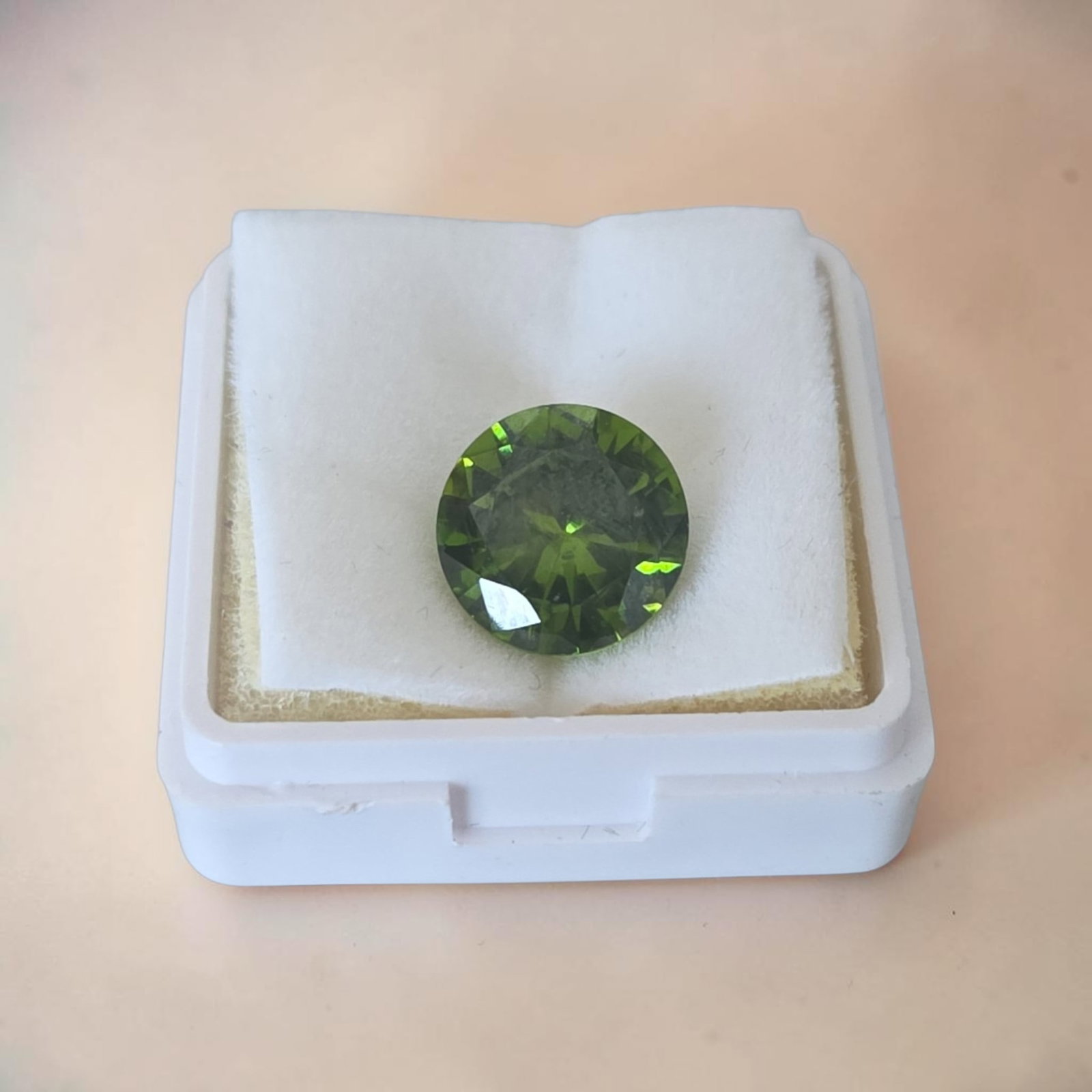 Green Faceted Gemstone - 3