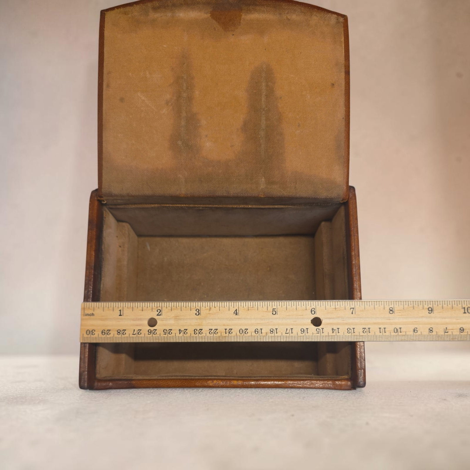 Vintage Leather Embossed Box - 3