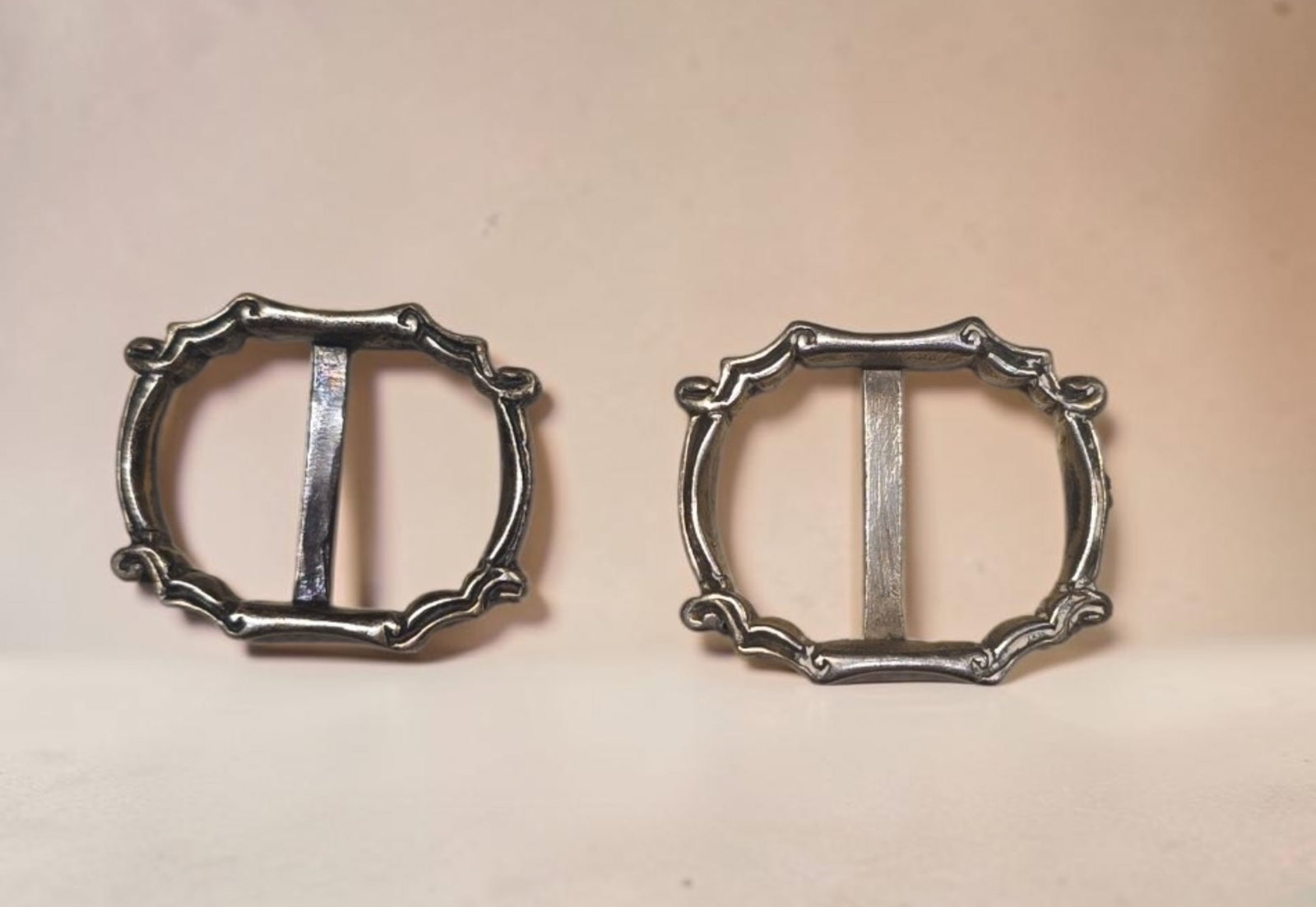 Vintage Sterling Silver Buckles, Pair of 2 (1 of 3)