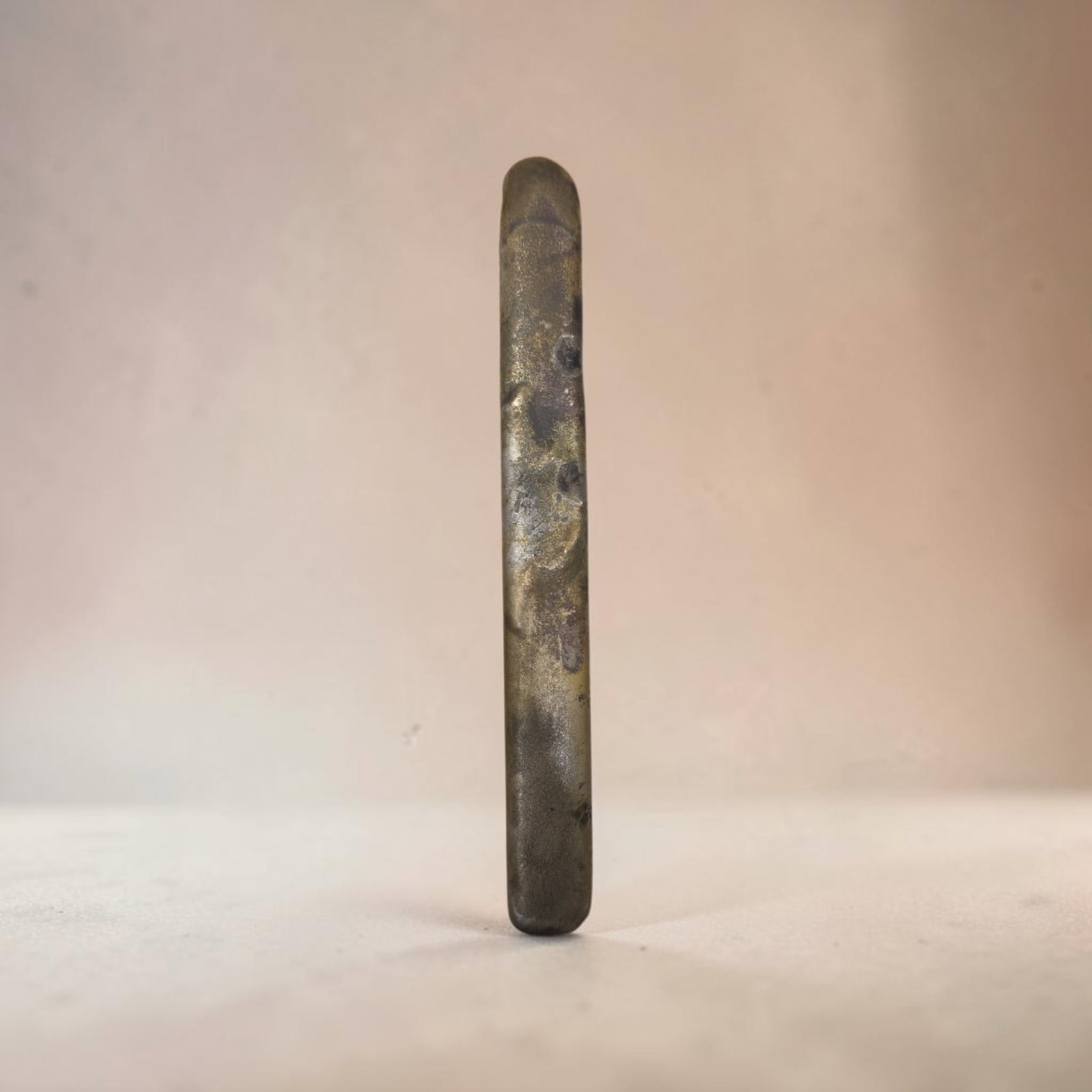 Pre-Columbian Silver Ingot: 6" x 1" Pre-Columbian Silver Ingot, 120.7 Grams, $250 Melt Value, Exact Origin Unknown