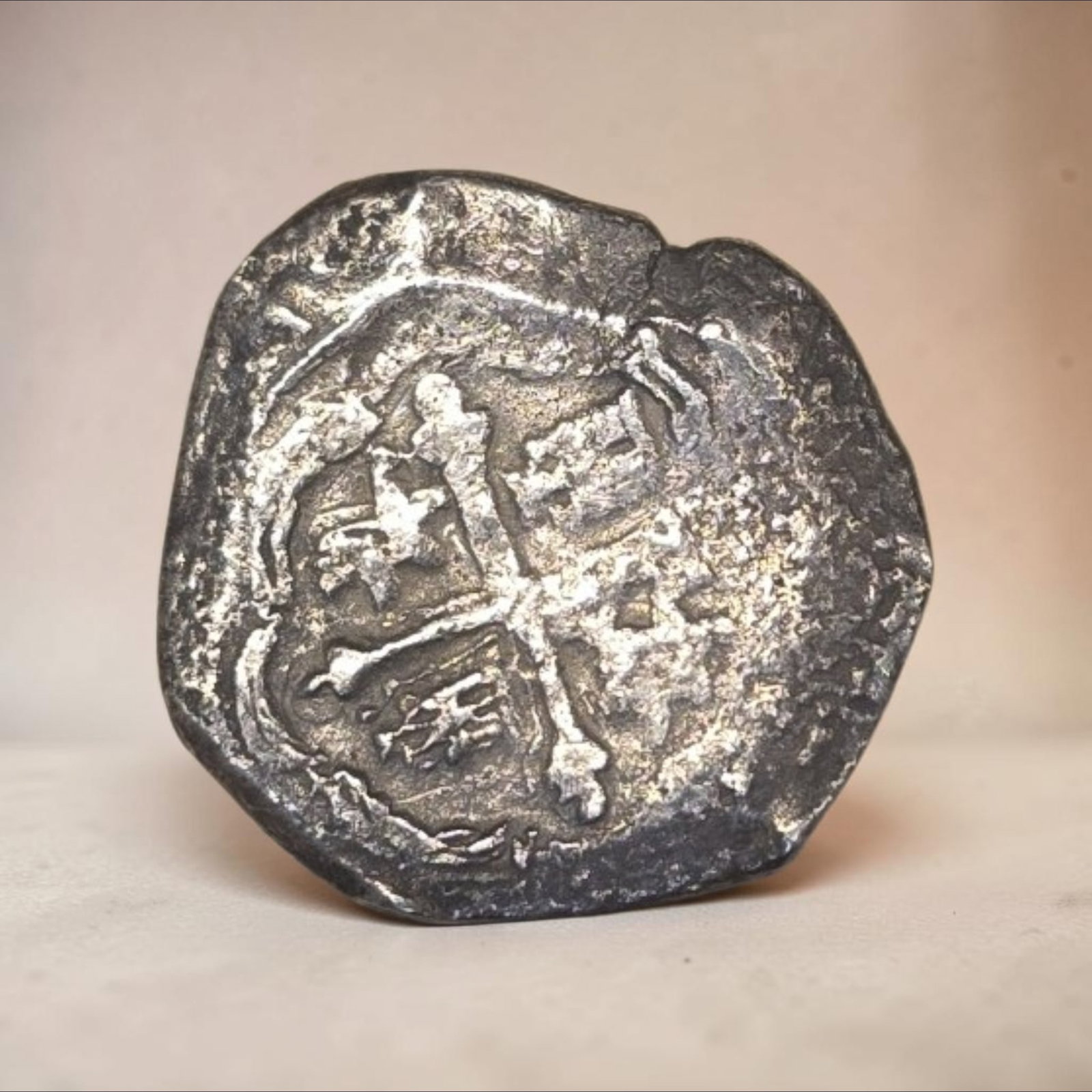 Spanish 8 Reale Cob: 1.51" Spanish 8 Reale Cob, 25.9 Grams, Composition Tested