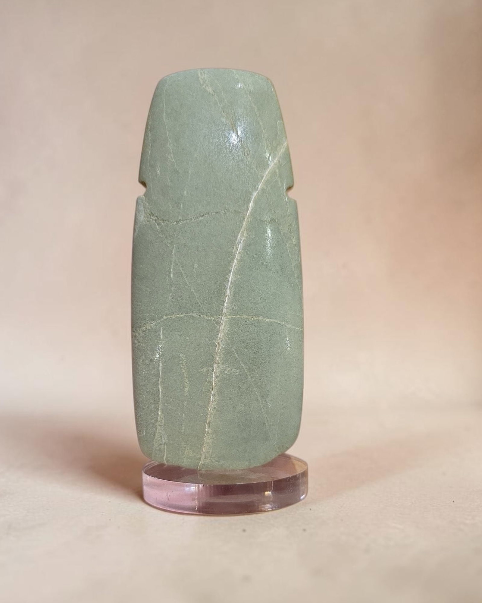 Pre-Columbian ceremonial greenstone celt (1 of 5)