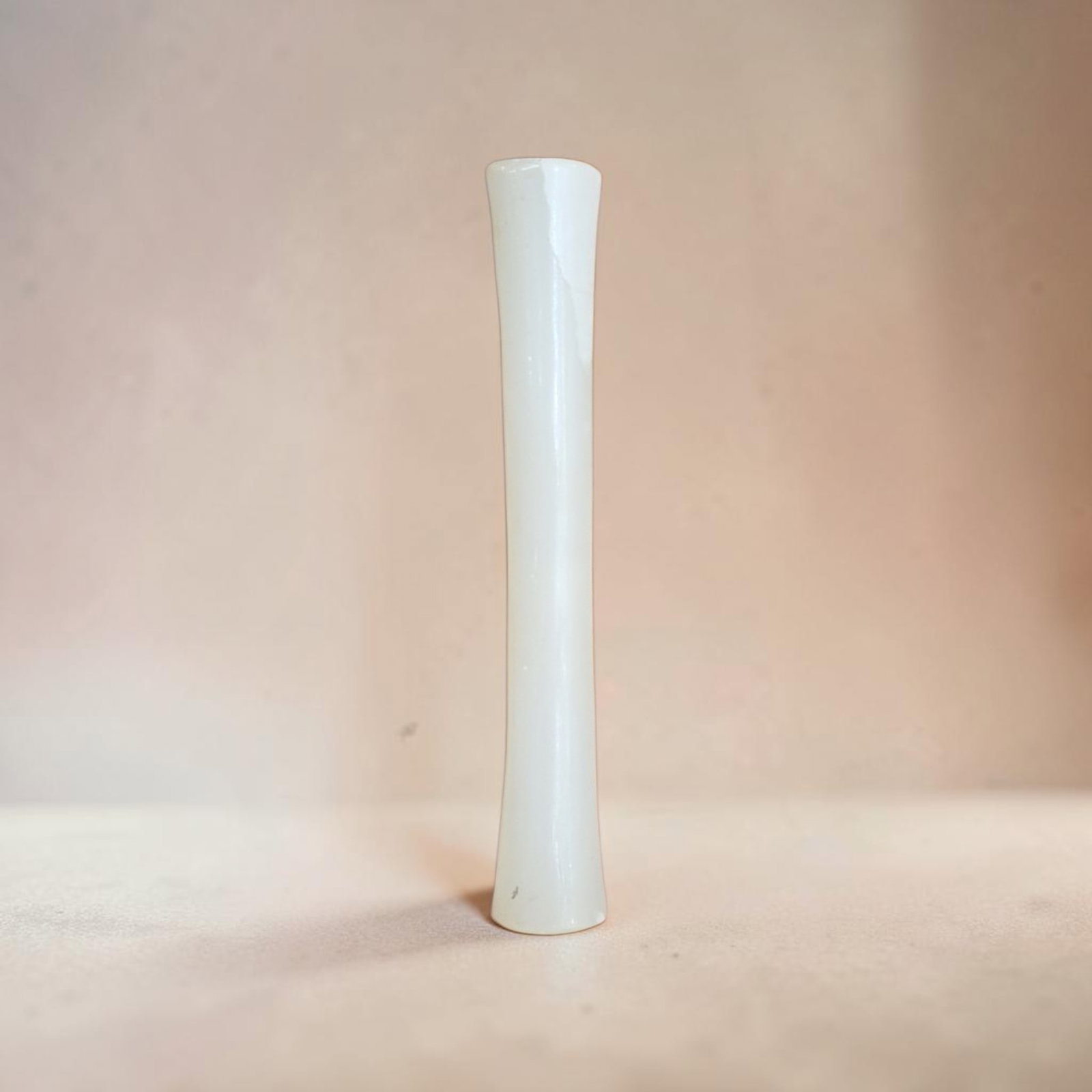 Pre-Columbian Tairona Crystal Quartz Tube Bead: 3" x 3/8" Pre-Columbian Tairona Crystal Quartz Tube Bead, Large Crystal Quartz Tube Bead, Tairona Culture, Colombia 800-1200 C.E.