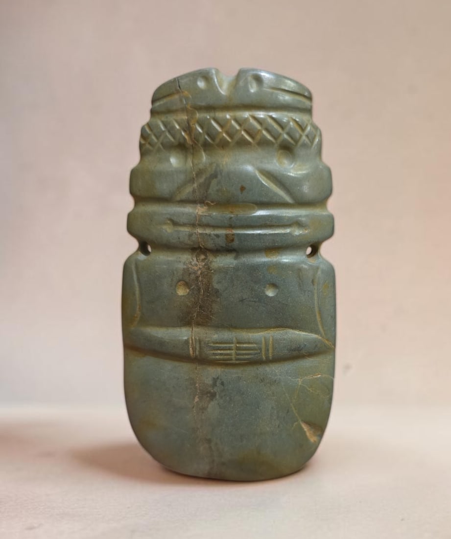 Pre-Columbian Jade shaman Celt (1 of 5)