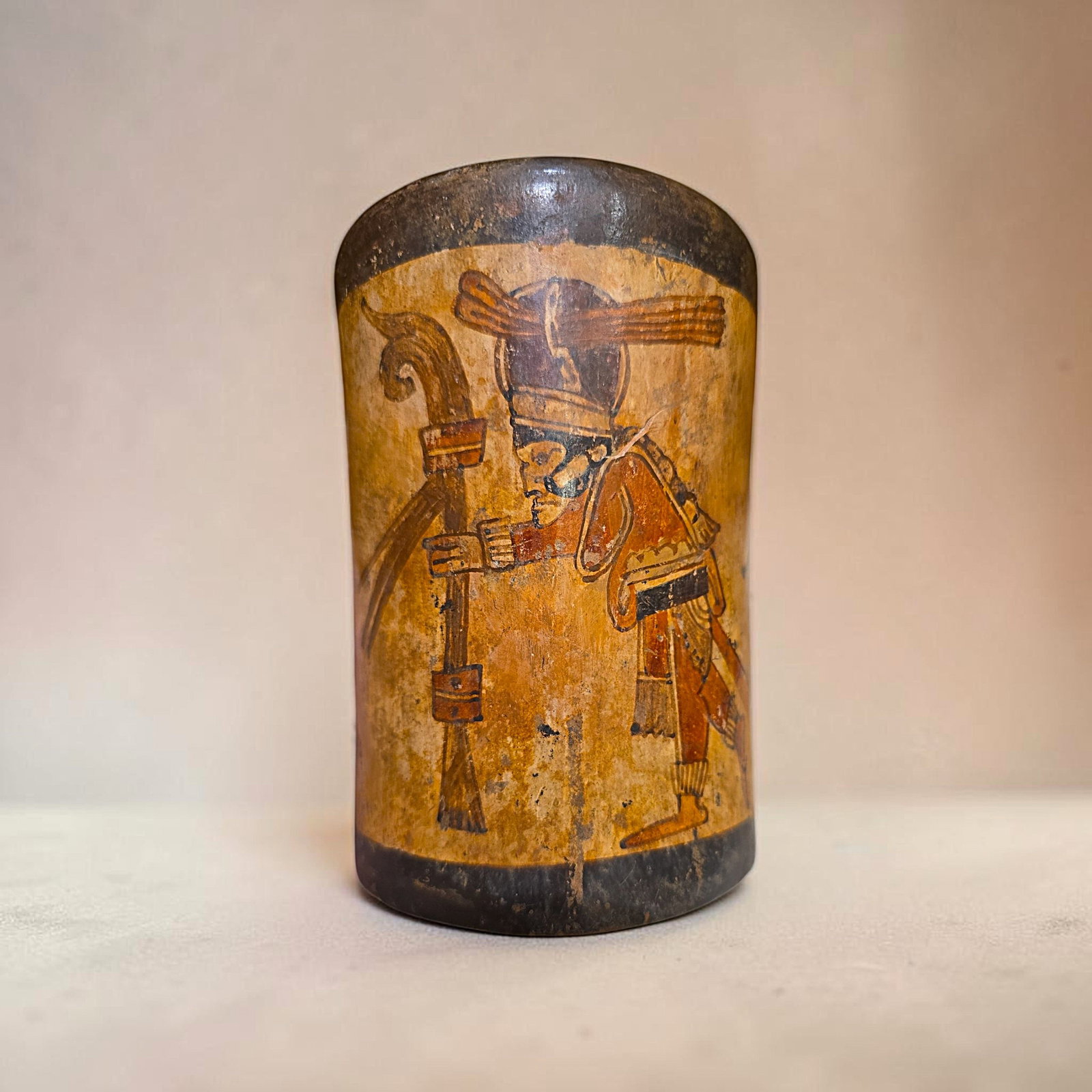 Pre-Columbian Ancient Mayan Noble Court Cylinder (1 of 9)